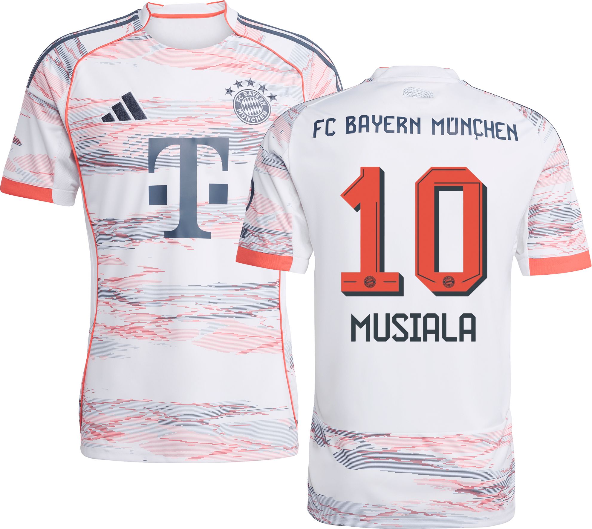 adidas Adult Bayern Munich Jamal Musiala #10 2025-26 Away Replica Jersey