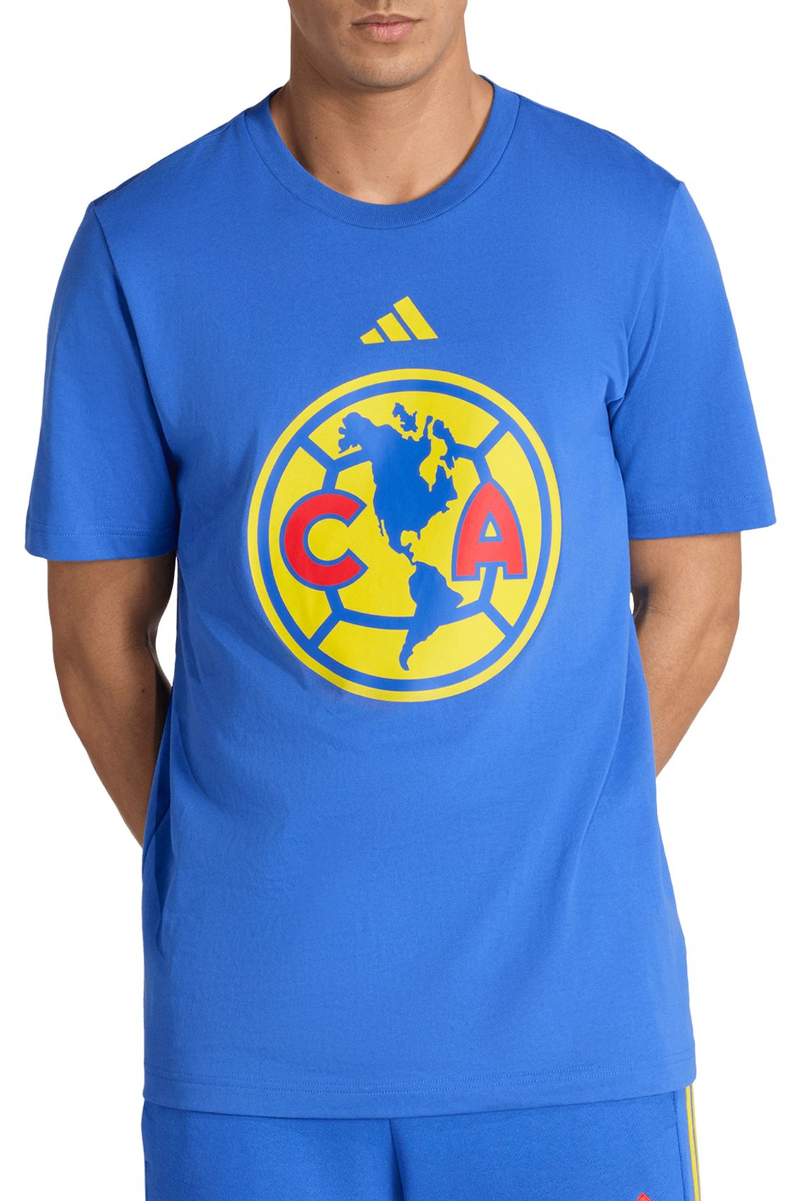 adidas Adult 2025 Club America Navy DNA Home Team Logo T-Shirt