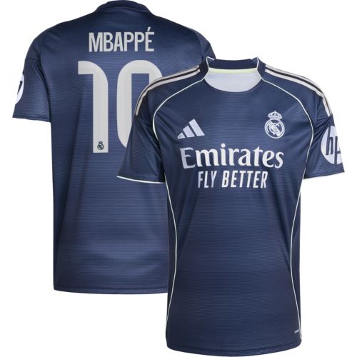 adidas Adult Real Madrid Kylian Mbappé #9 2025 Away Replica