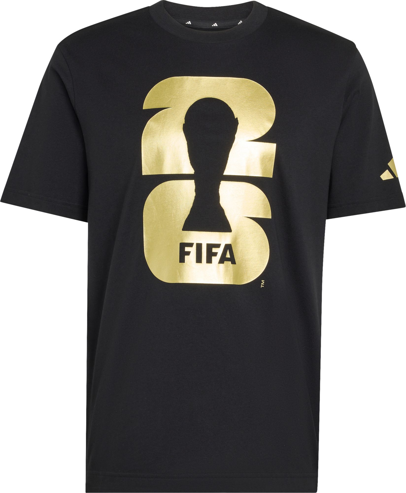 adidas Adult 2026 FIFA World Cup Official Emblem Black T-Shirt
