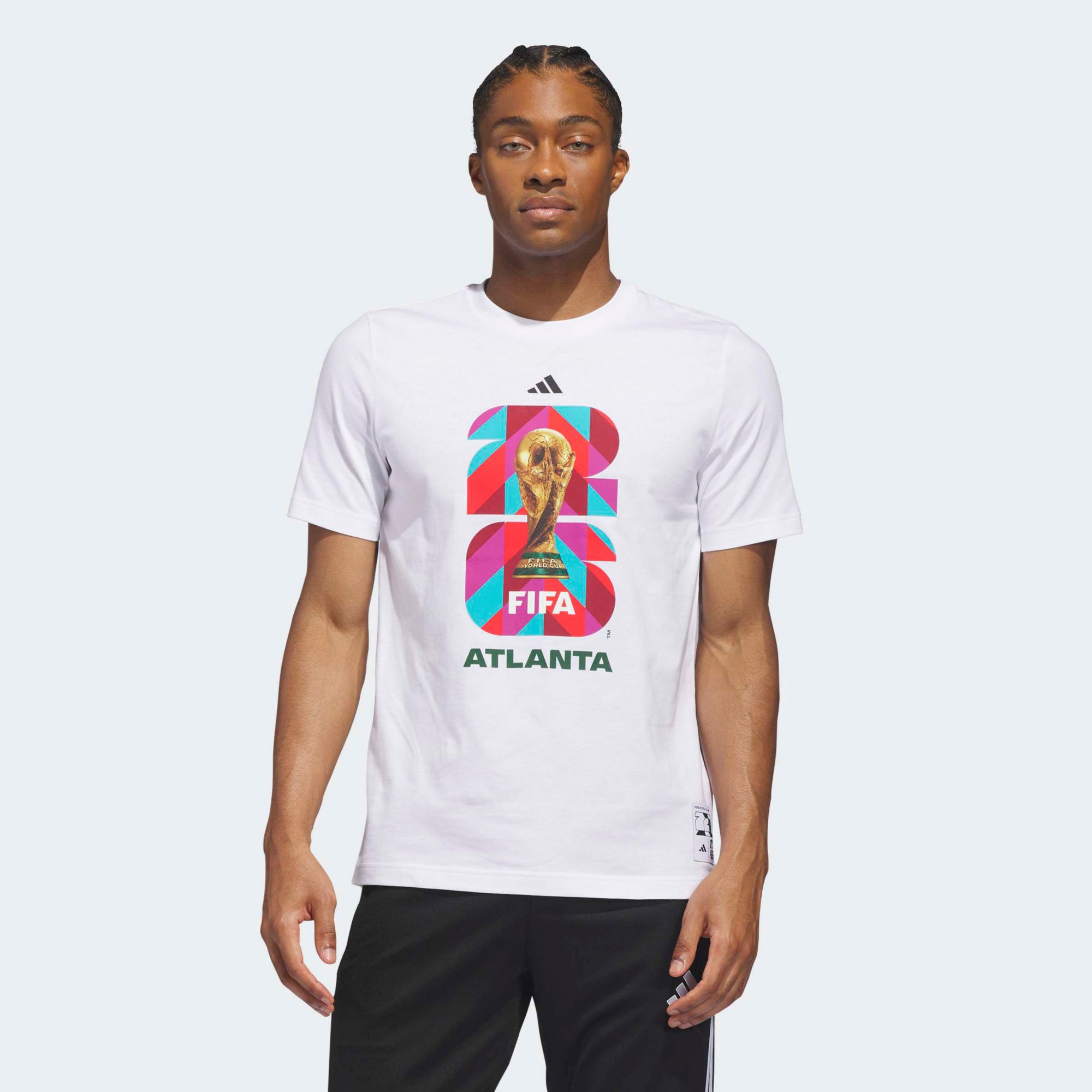 adidas Adult 2026 World Cup Host City Atlanta T-Shirt - White