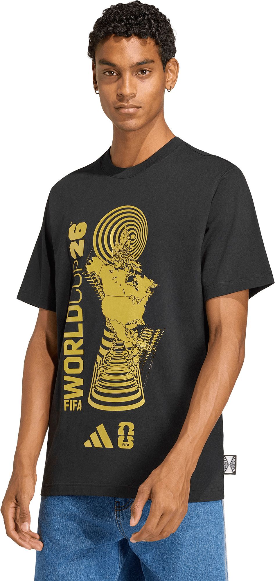 adidas Adult FIFA World Cup 2026 Black 2026 T-Shirt