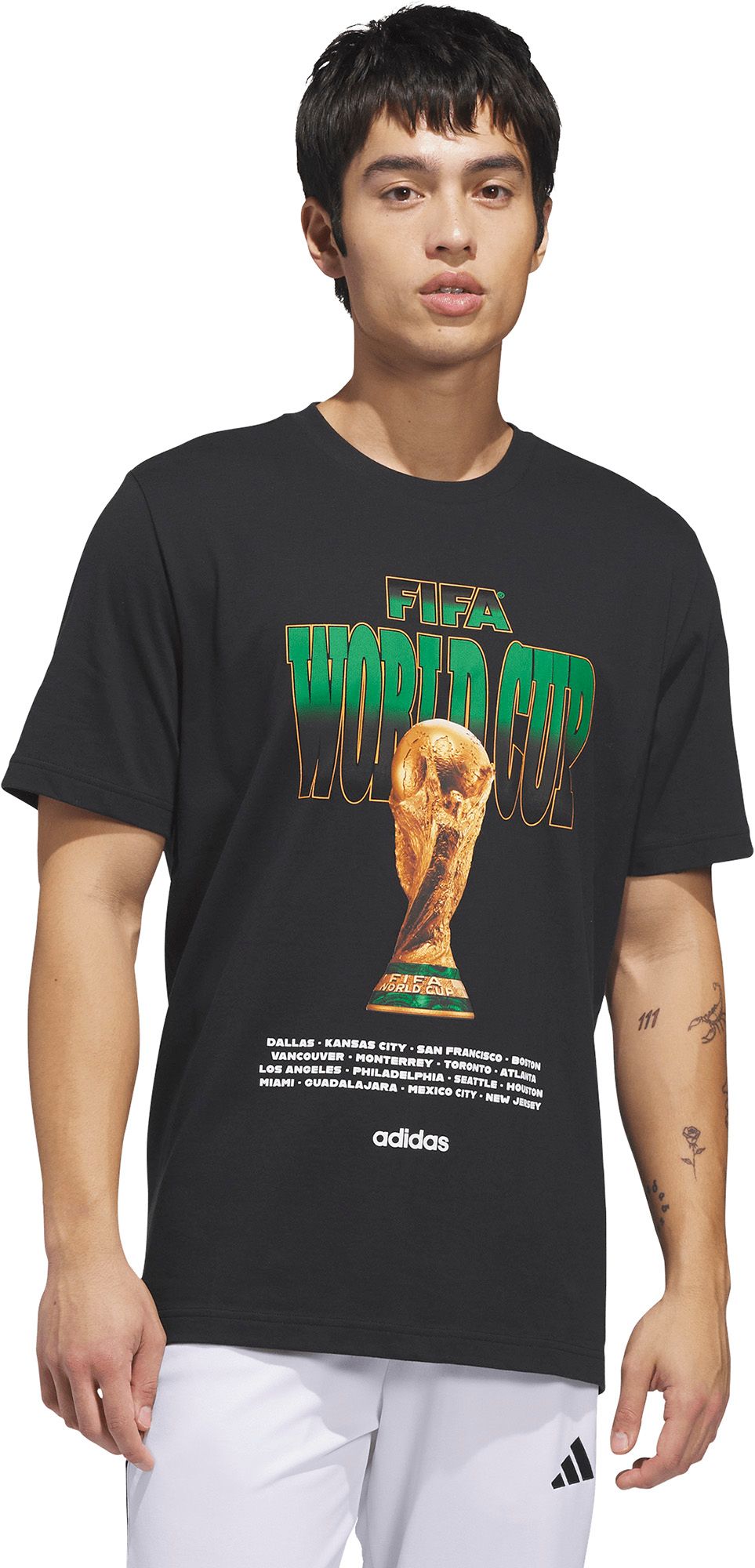 adidas Adult FIFA 2026 Black 2026 T-Shirt