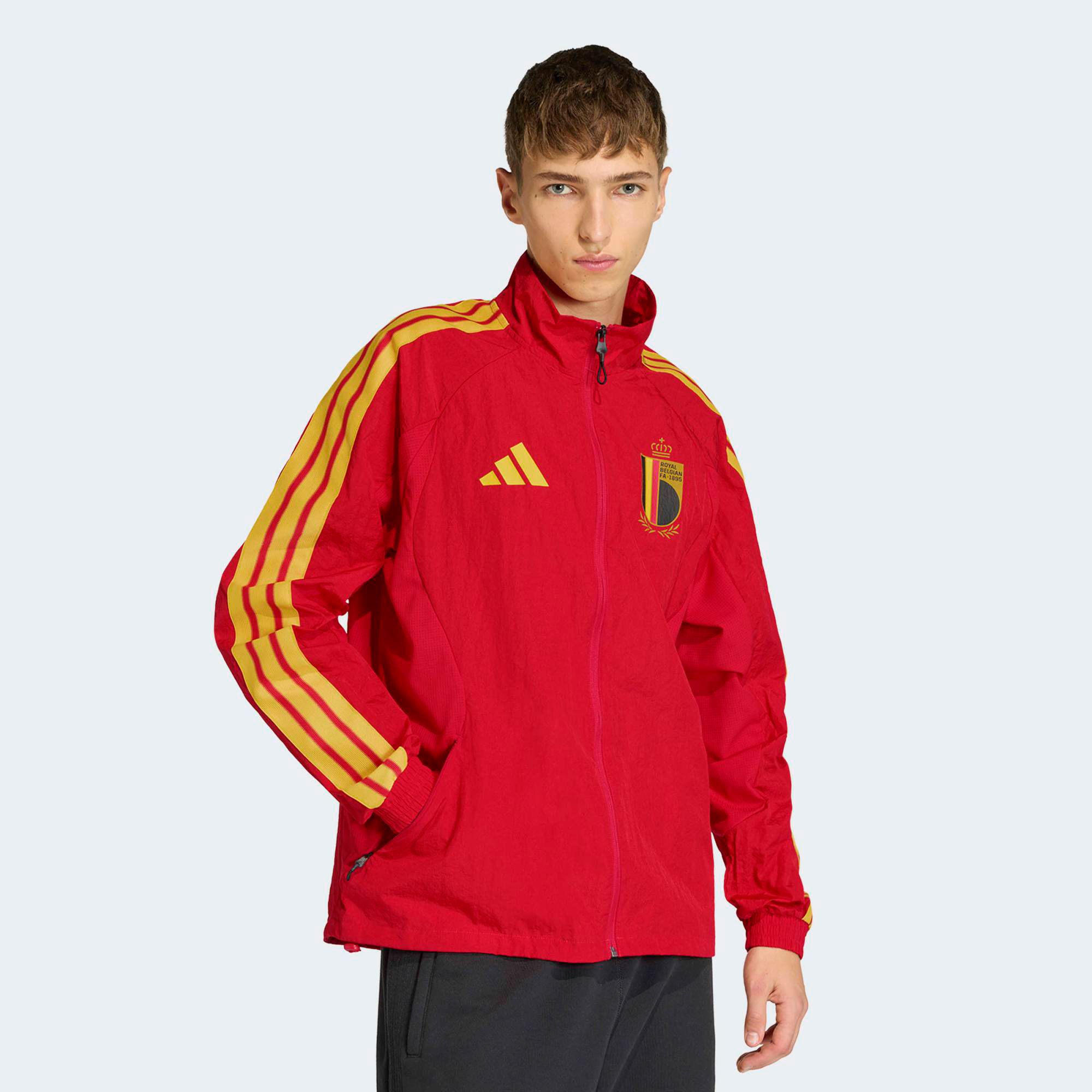 adidas Adult Brazil Red 2026 Anthem Jacket