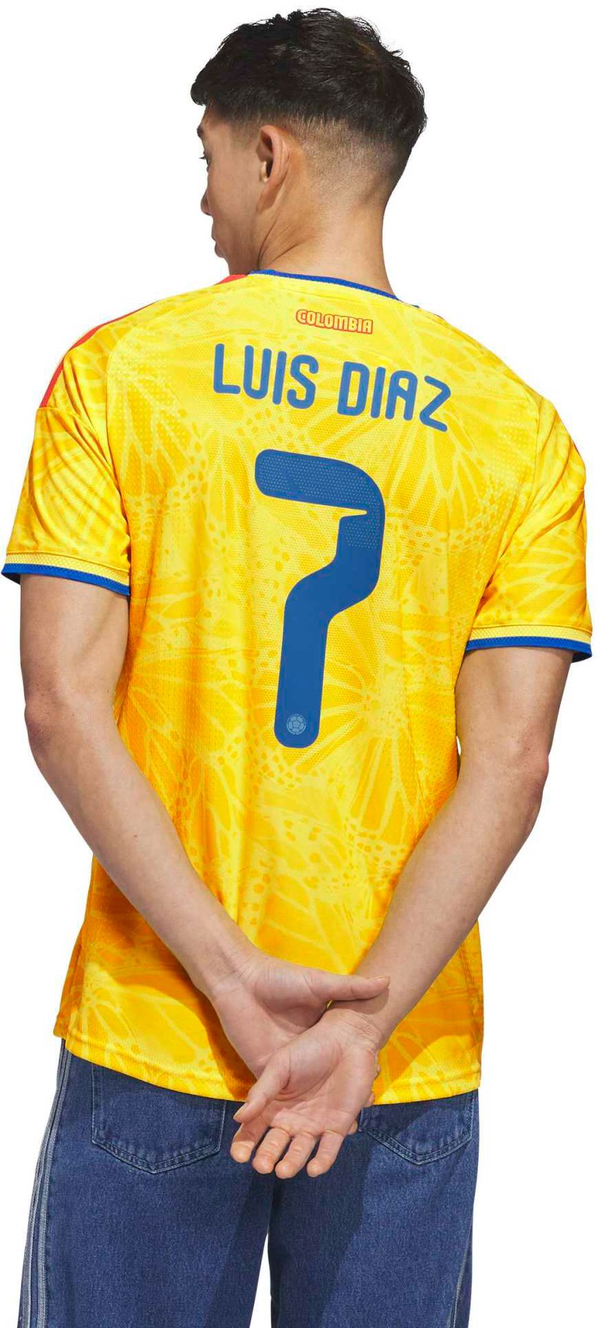 adidas Adult Colombia Luis Diaz #7 2026 Home Replica Jersey