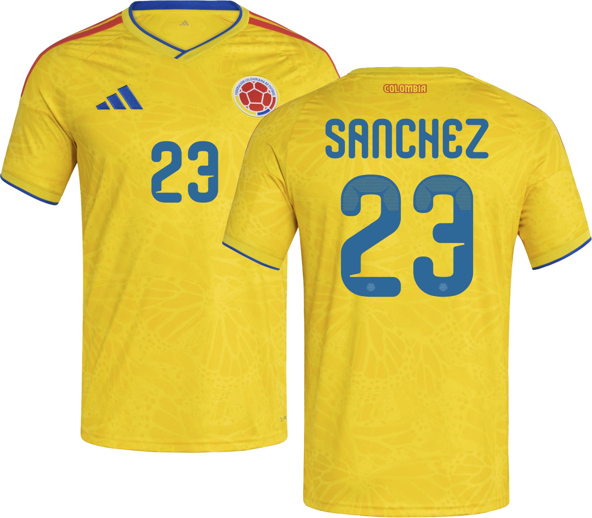adidas Adult Colombia Davinson Sanchez #23 2026 Home Replica Jersey