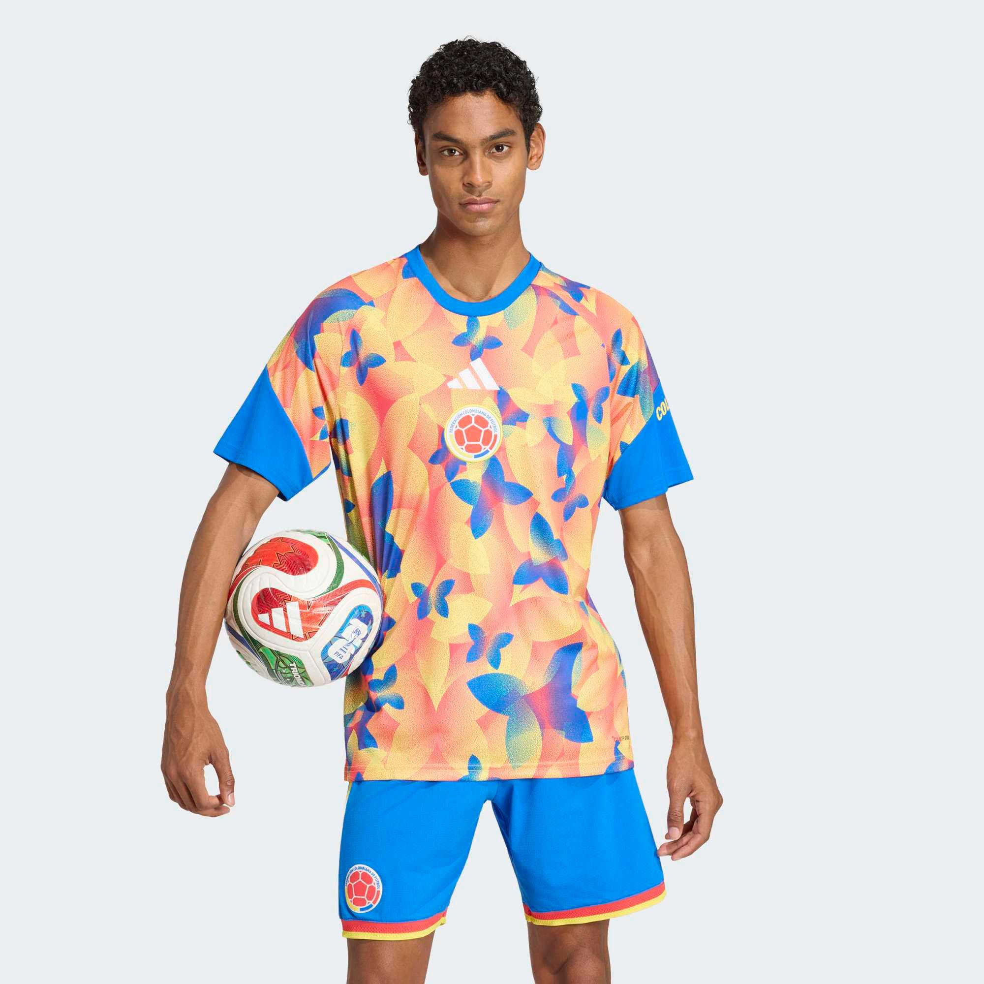 adidas Adult Colombia Glory Blue 2026 Home Prematch Jersey