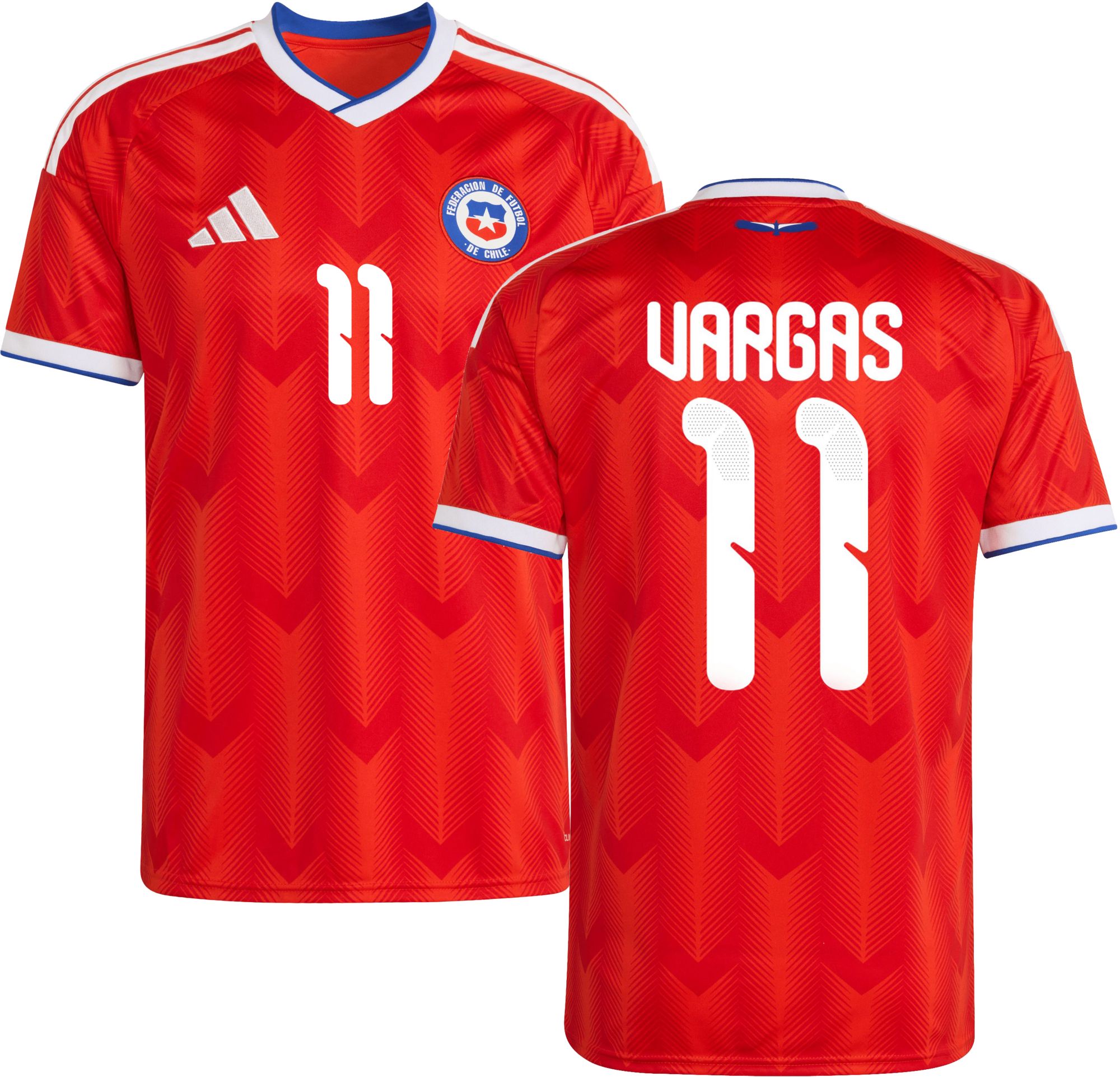 adidas Adult Chile Eduardo Vargas #11 2026 Home Replica Jersey