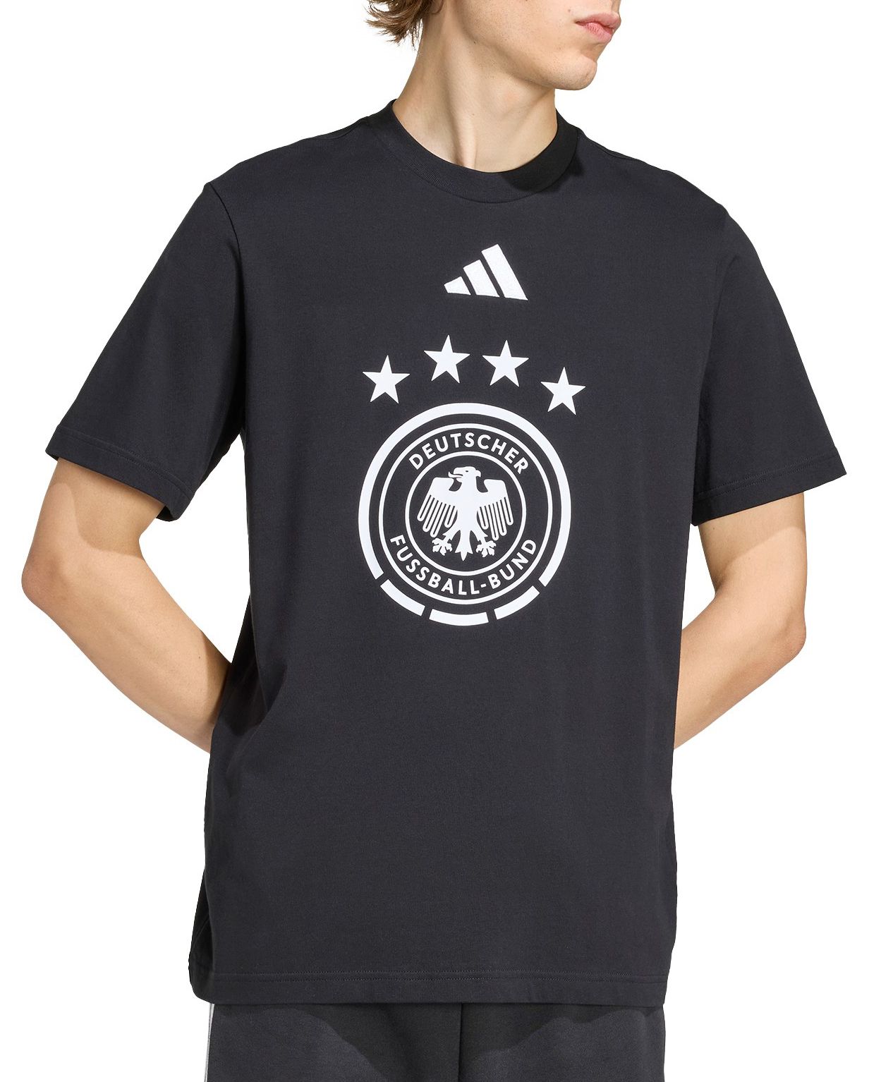 adidas Adult Germany 2026 Black Graphic Team Logo T-Shirt