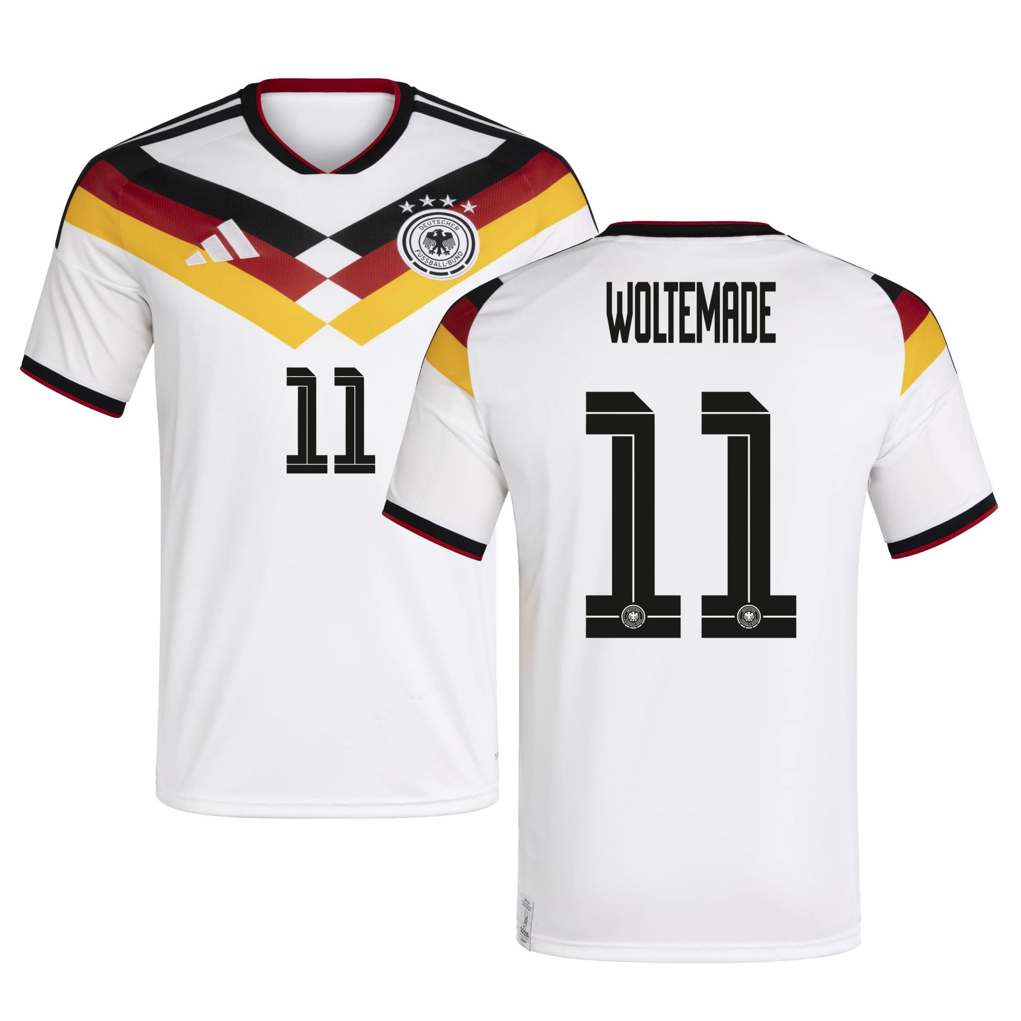 adidas Adult Germany Nick Woltemade #11 2026 Home Replica Jersey