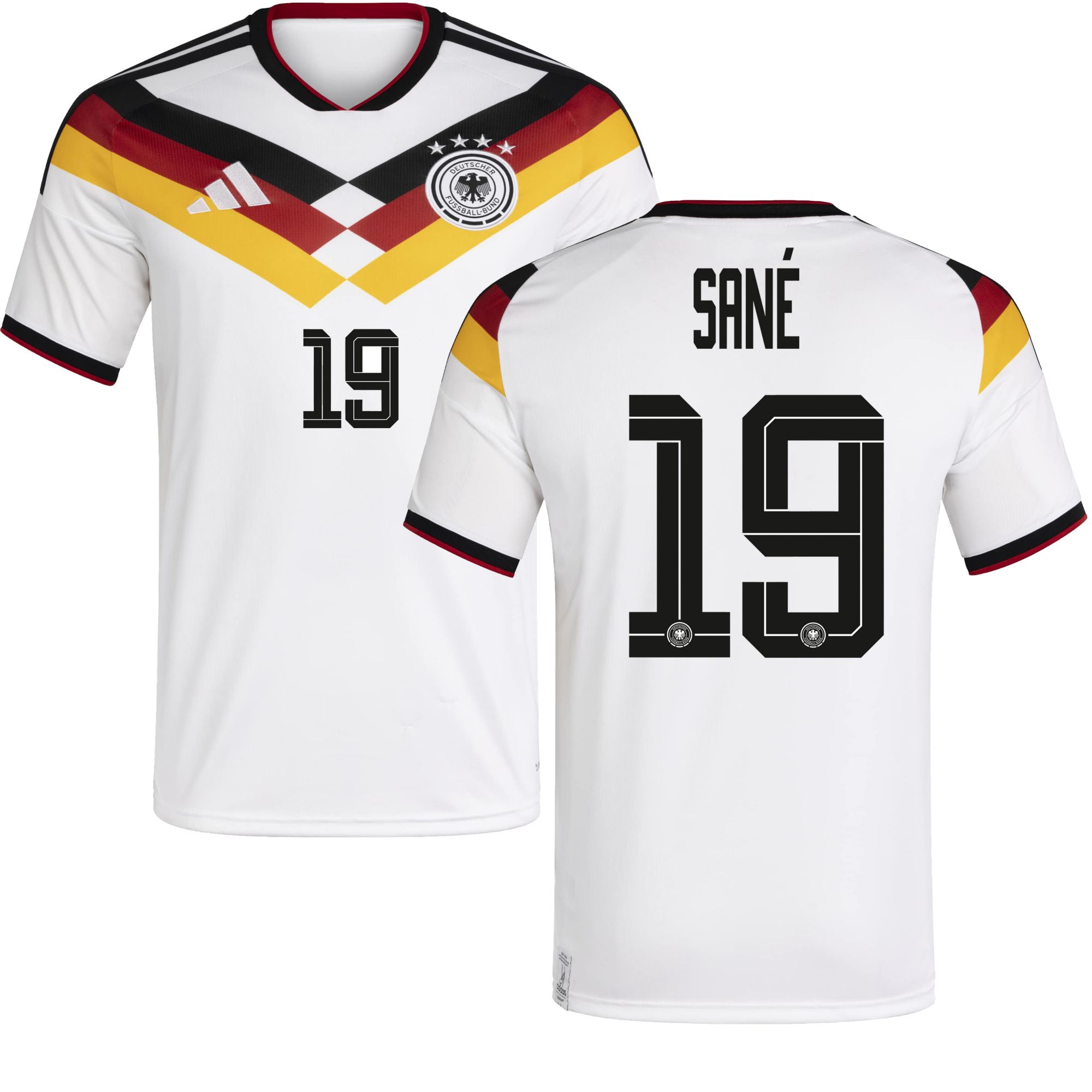adidas Adult Germany Leroy Sane #19 2026 Home Replica Jersey