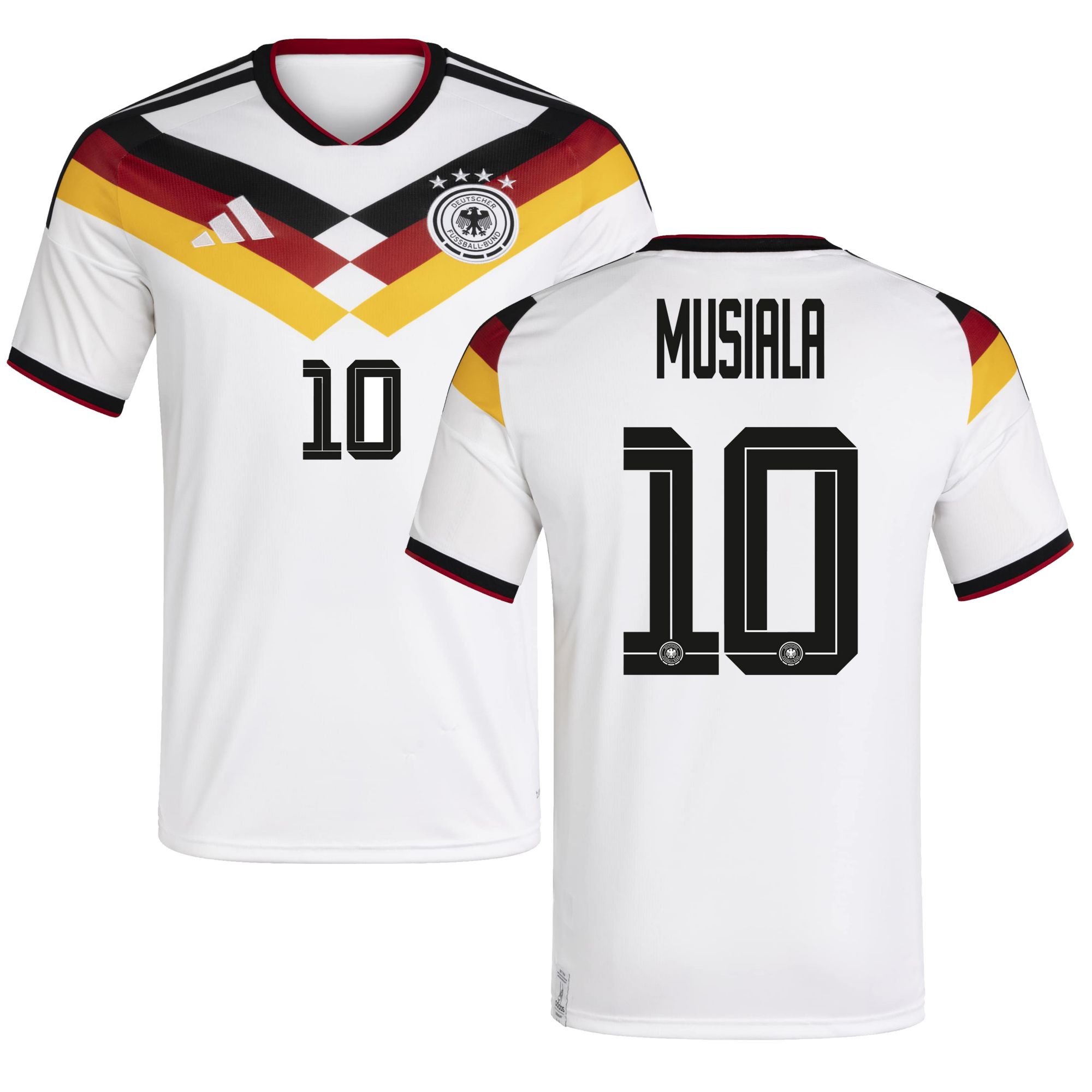adidas Adult Germany Jamal Musiala #10 2026 Home Replica Jersey
