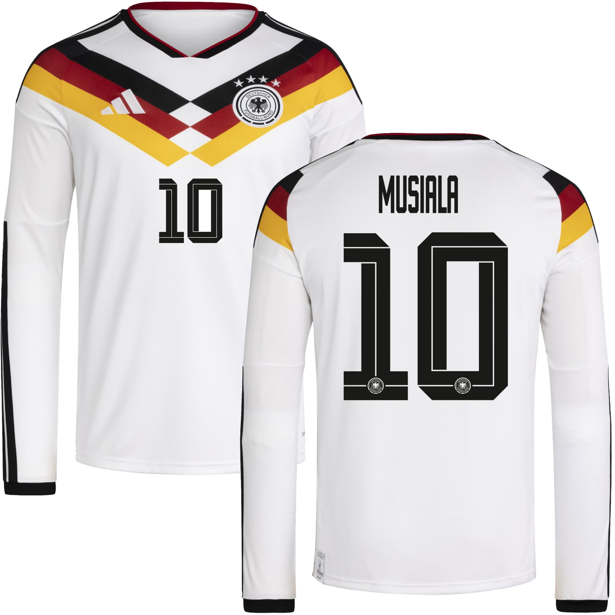 adidas Adult Germany Jamal Musiala #10 2026 Home Replica Jersey