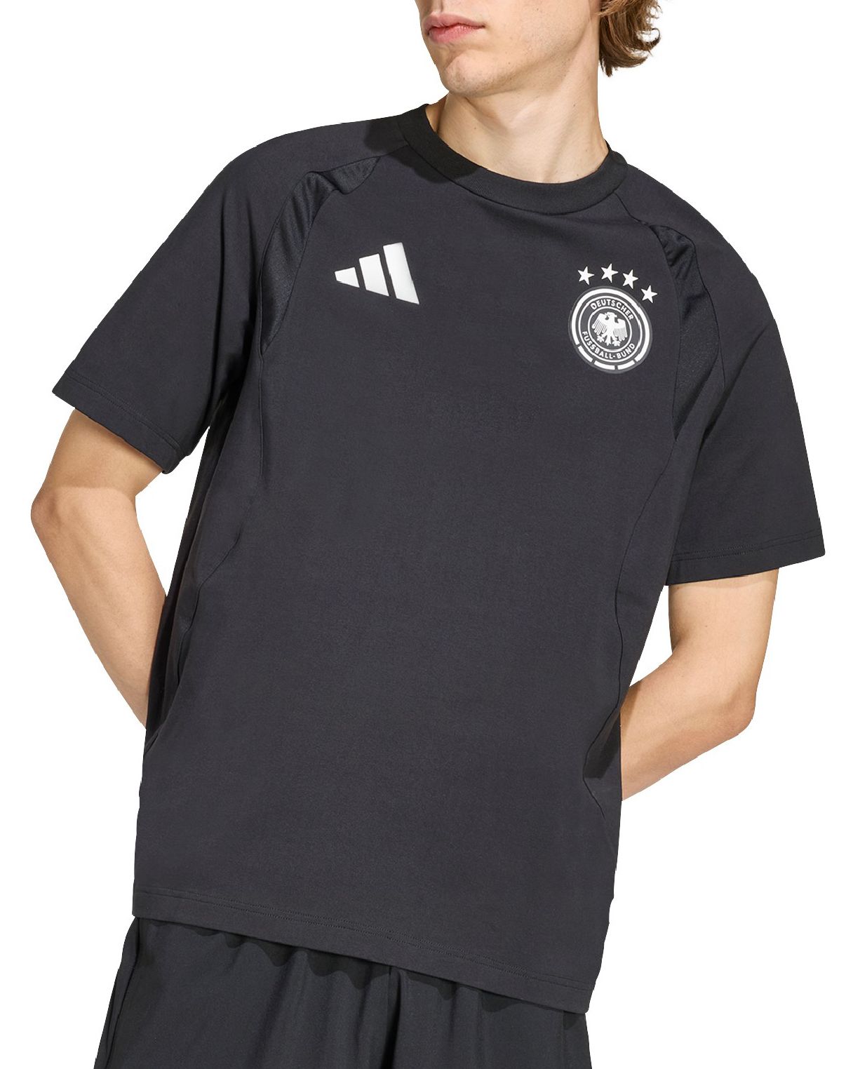 adidas Adult Germany 2026 Black Travel T-Shirt