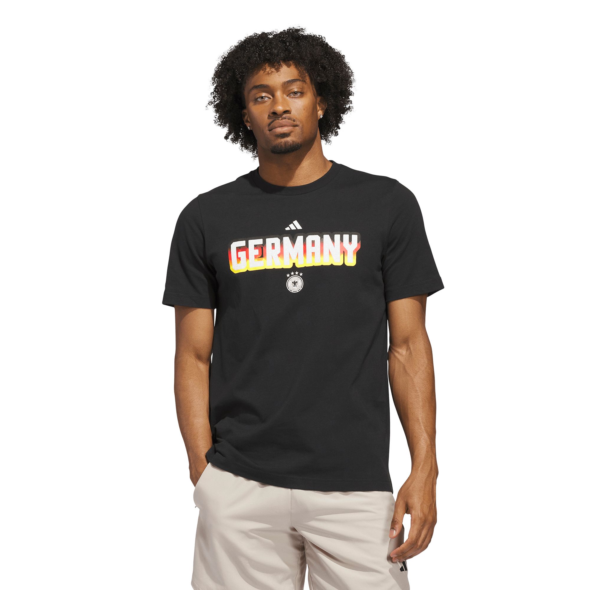adidas Adult Germany Black Home T-Shirt