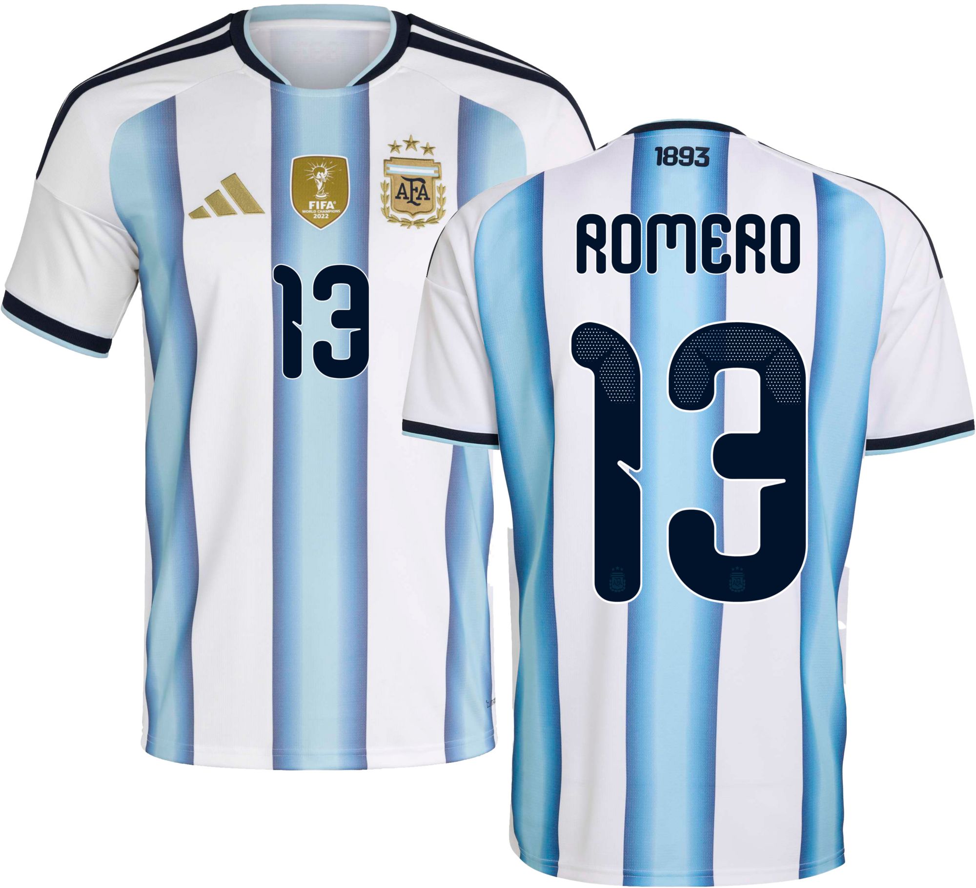 adidas Adult Argentina Cristian Romero #13 2026 Home Replica Jersey