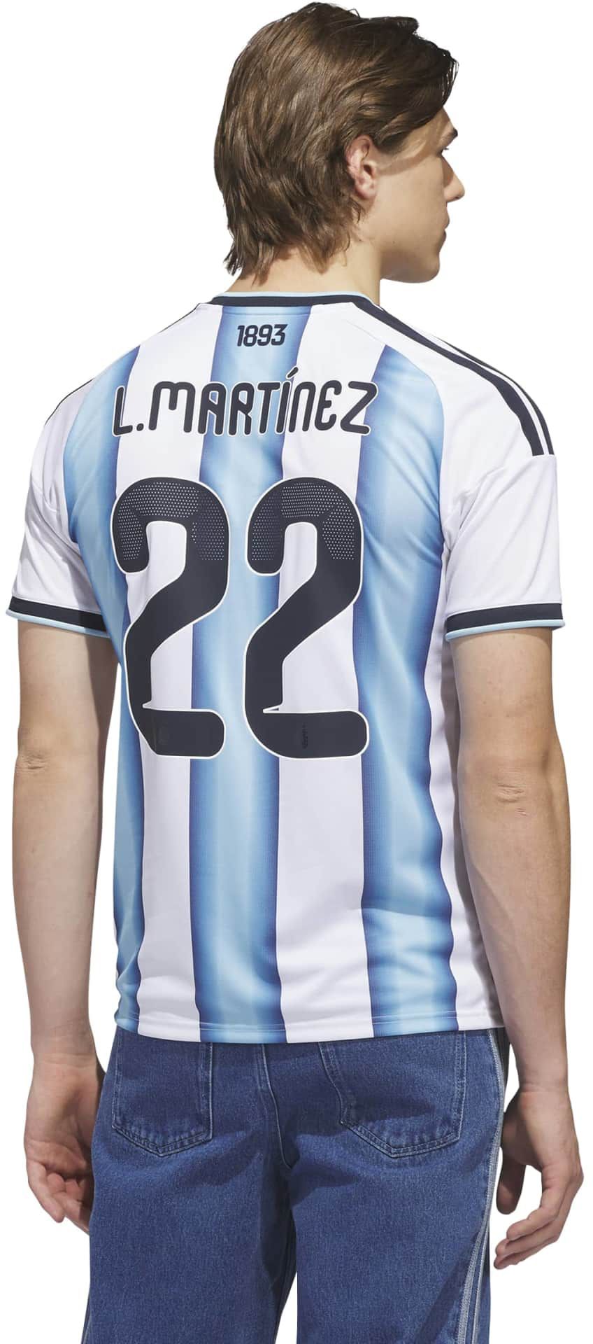adidas Adult Argentina Lautaro Martinez #22 2026 Home Replica Jersey