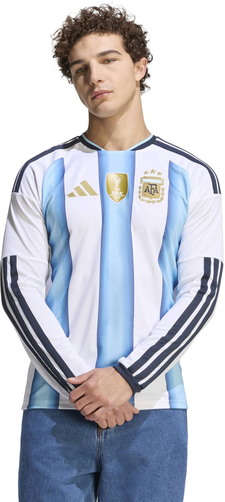 adidas Adult Argentina 2026 Home Long Sleeve Replica Jersey