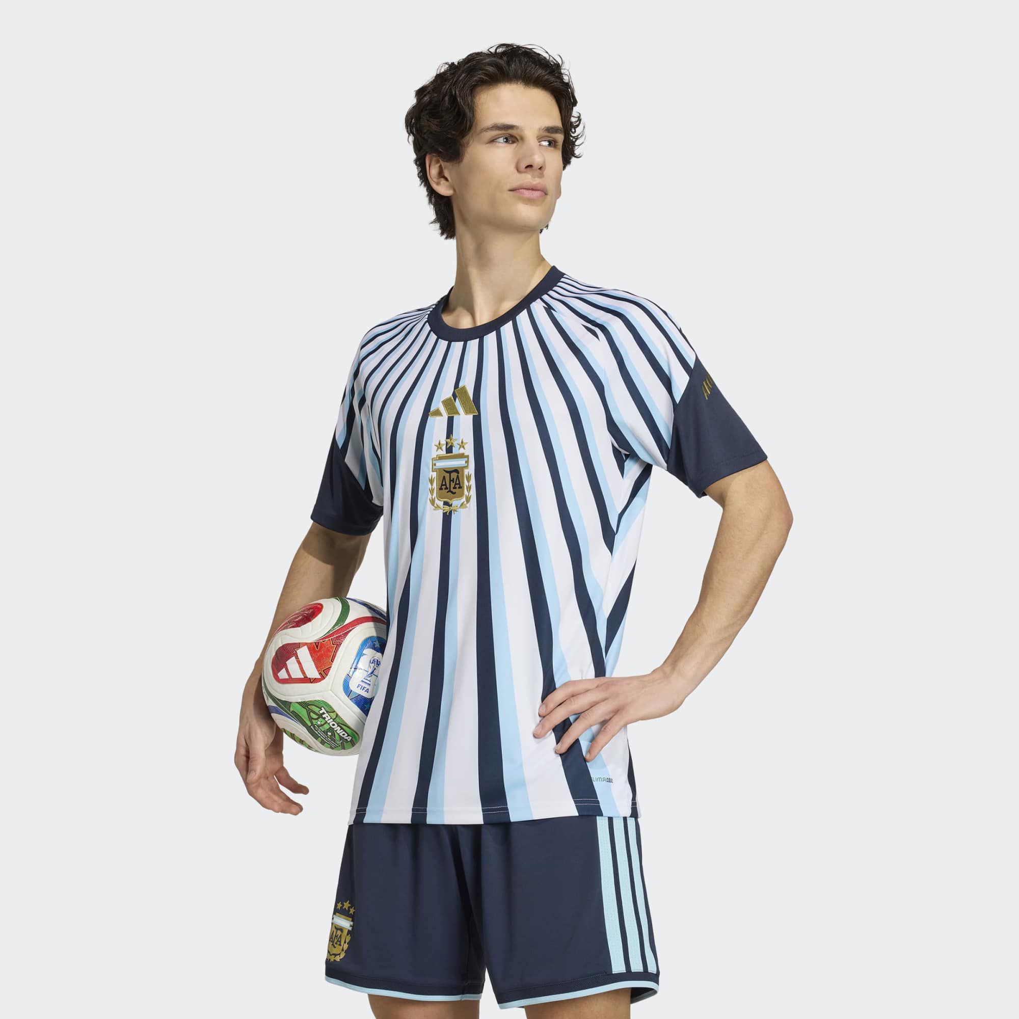 adidas Adult Argentina White 2026 Home Prematch Jersey