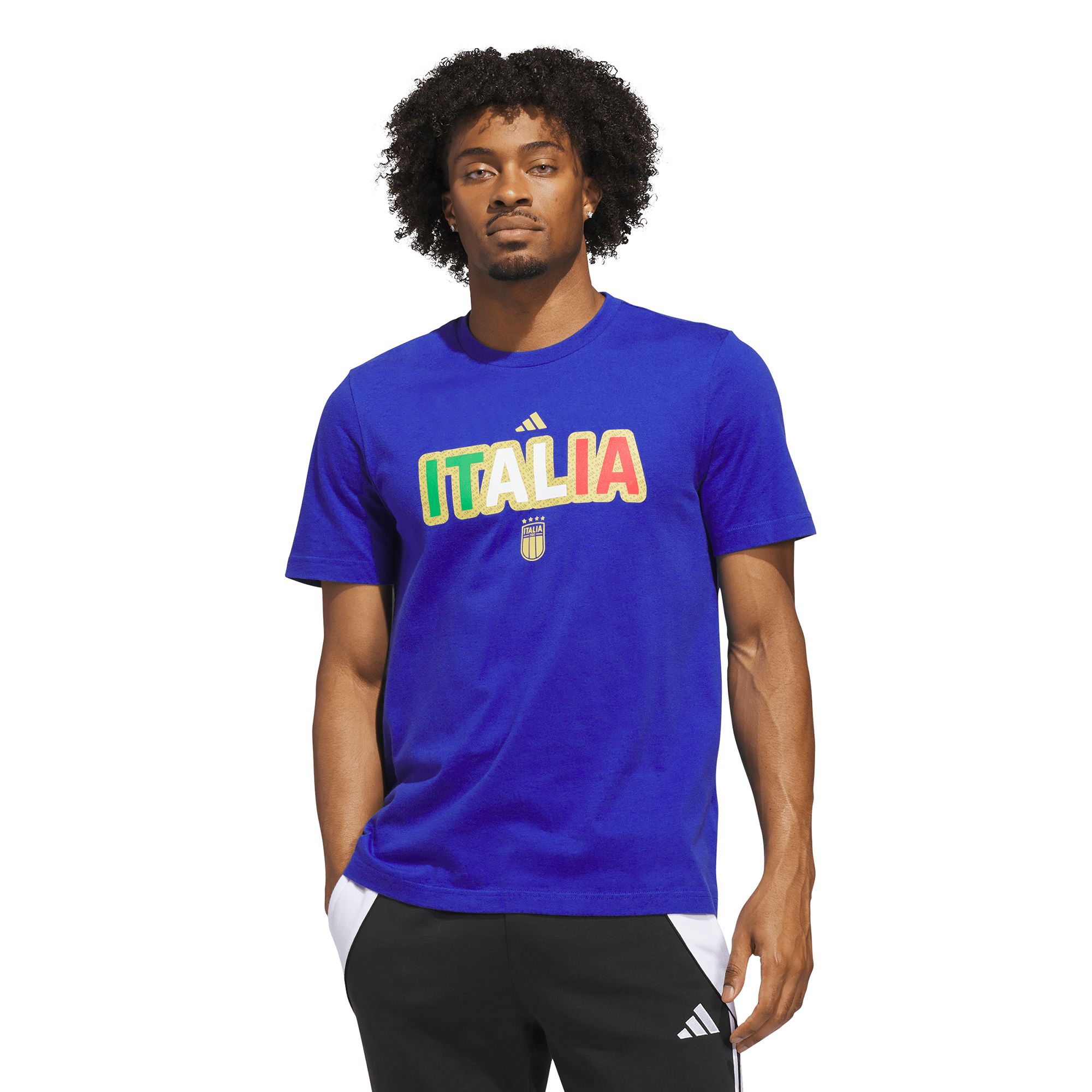 adidas Adult Italy 2026 Blue Home Jersey Hook T-Shirt