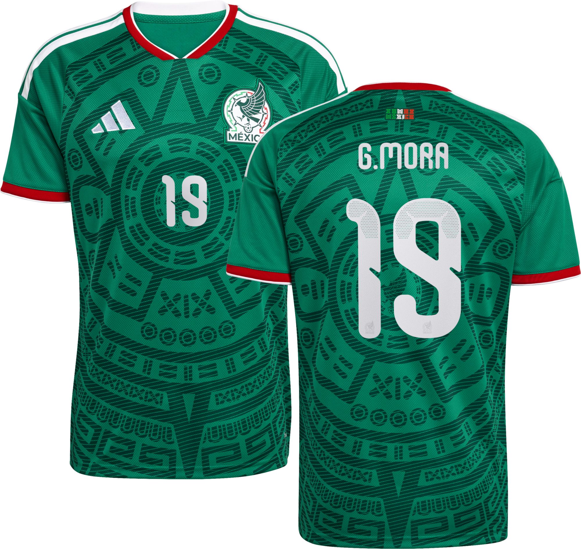 adidas Adult Mexico Gilberto Mora #11 2026 Home Replica Jersey