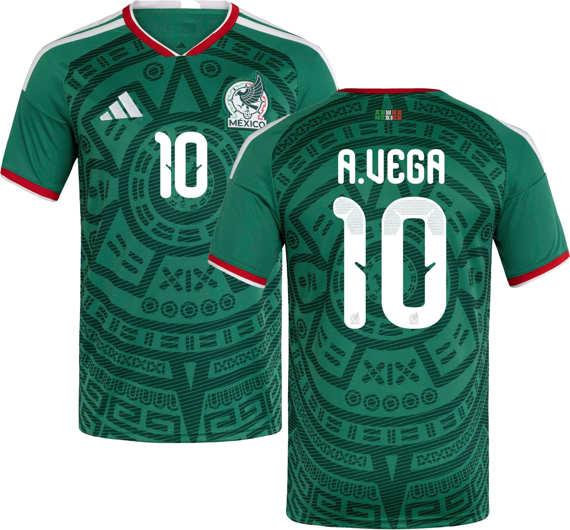 adidas Adult Mexico Alexis Vega #10 2026 Home Replica Jersey