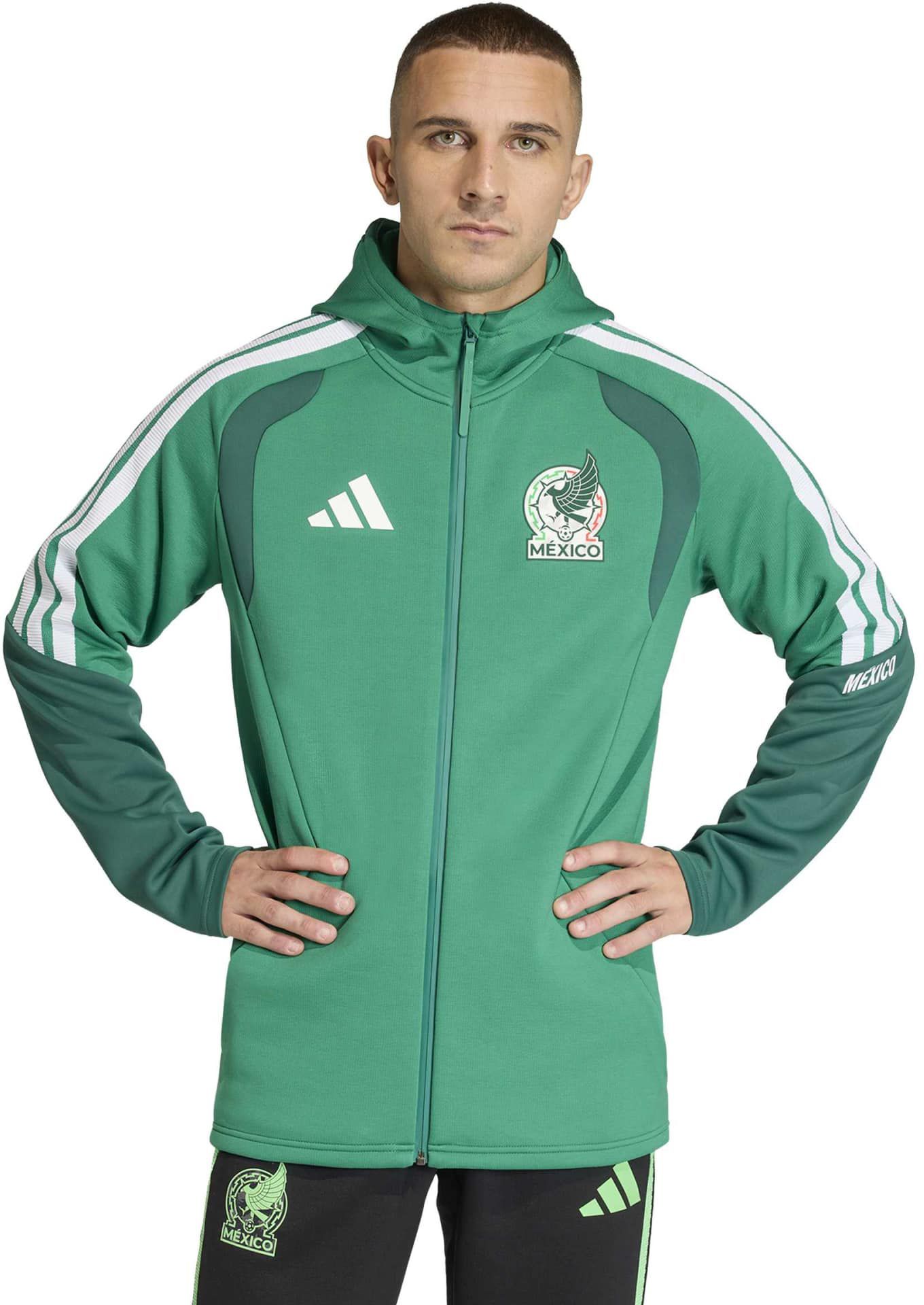 adidas Adult Mexico 2026 Tiro Pro Full-Zip Anthem Hoodie