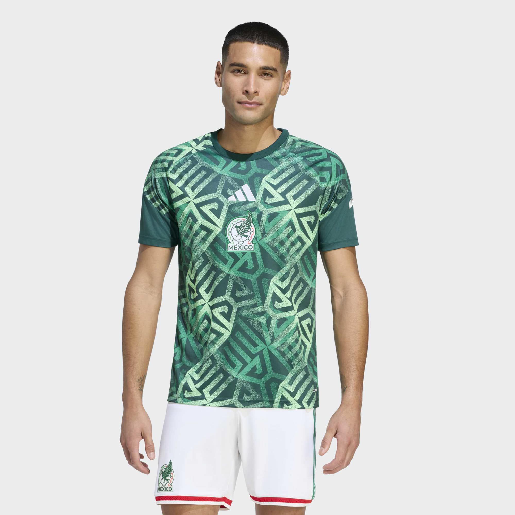 adidas Adult Mexico Green 2026 Home Prematch Jersey
