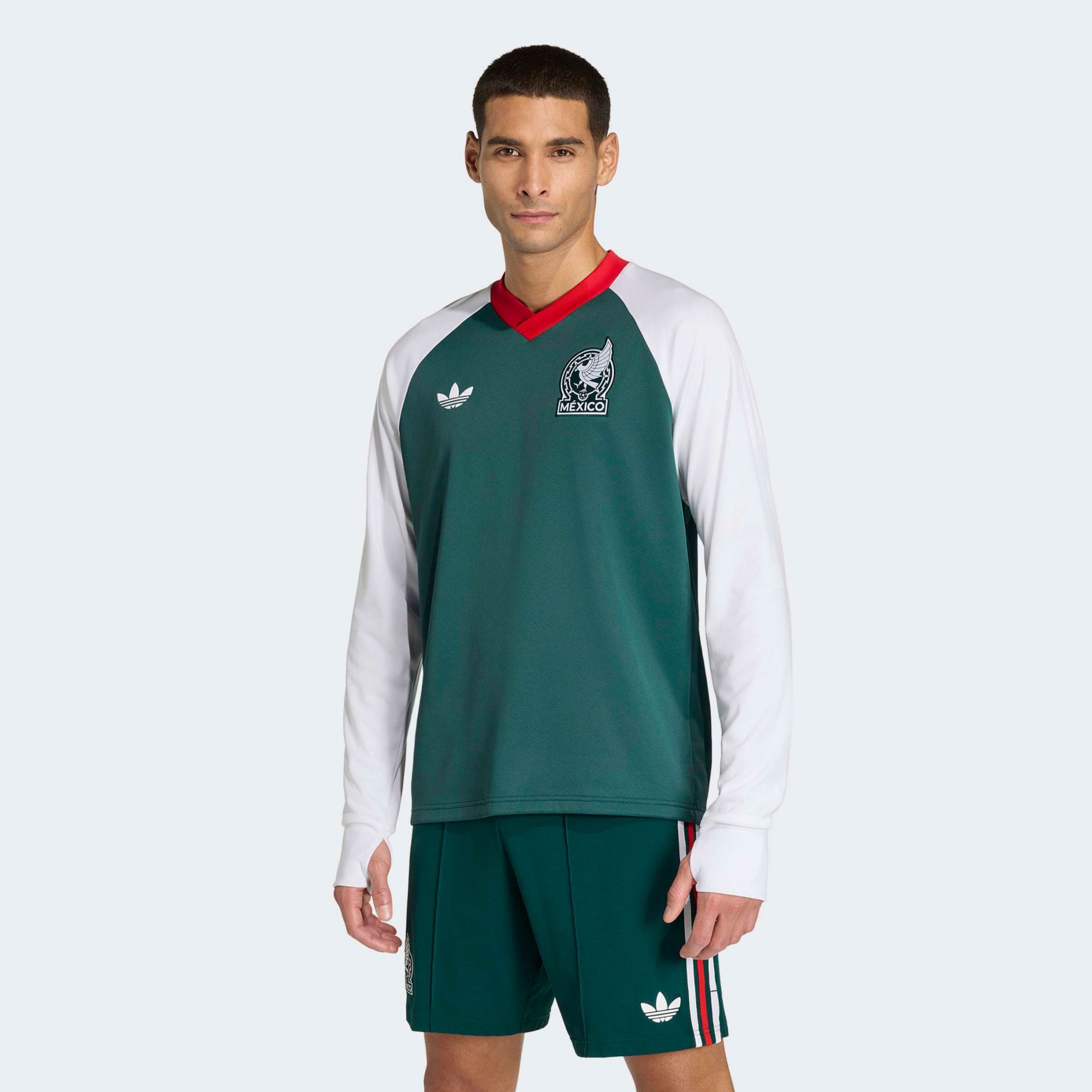 adidas Adult Mexico 2026 Away Long Sleeve Prematch Jersey