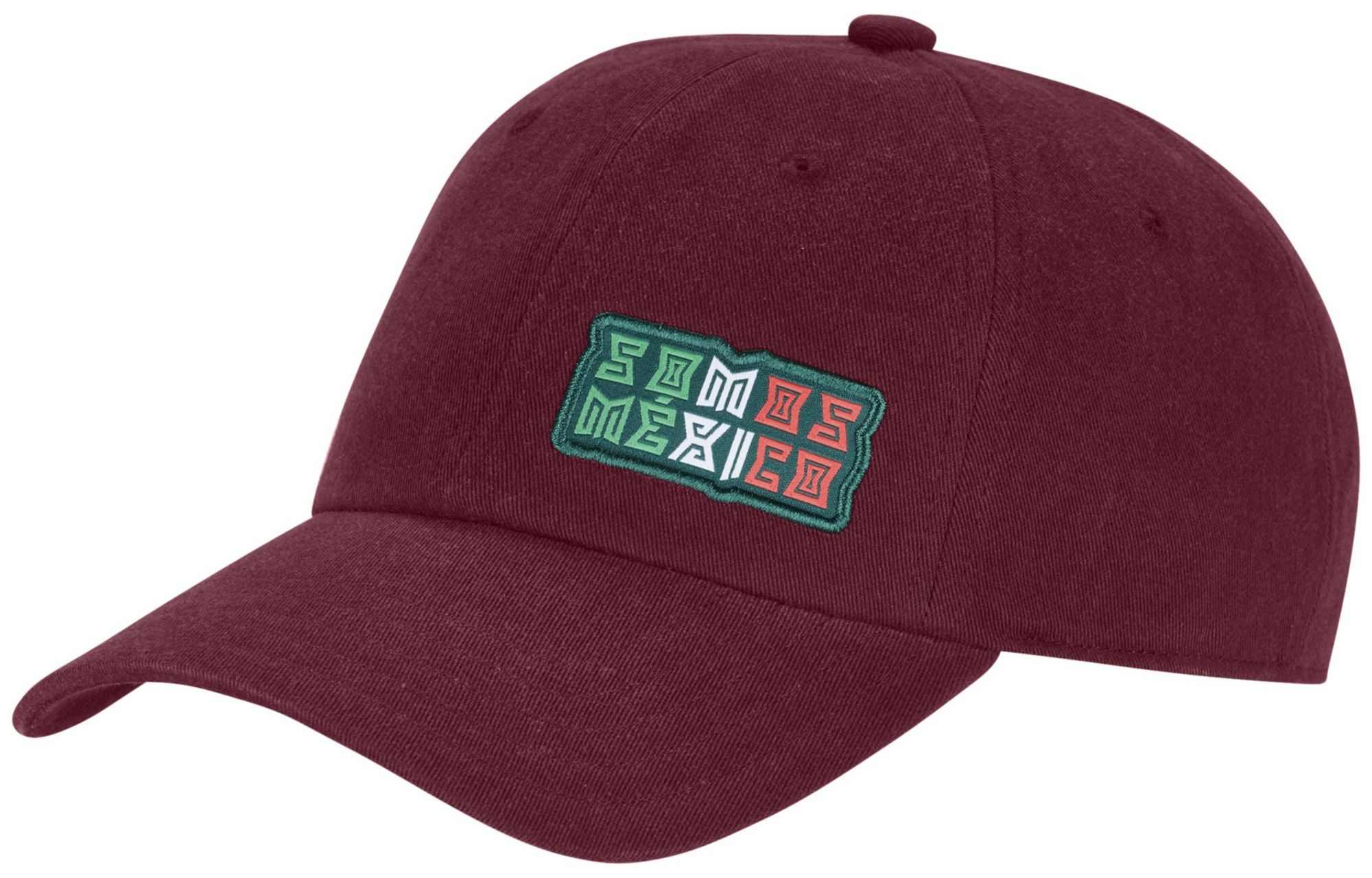 adidas Adult Mexico 2026 Team Logo Dad Hat - Burgundy