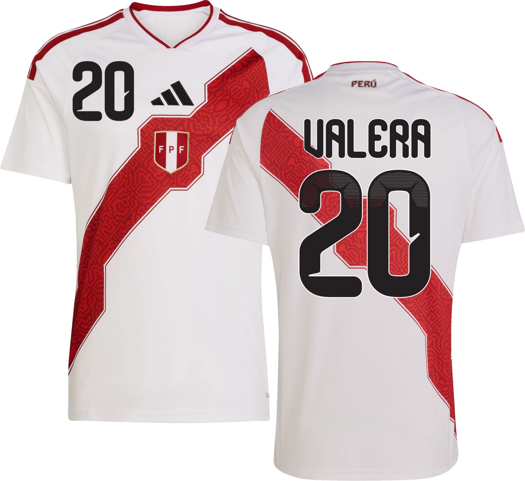 adidas Adult Peru Alex Valera #20 2026 Home Replica Jersey