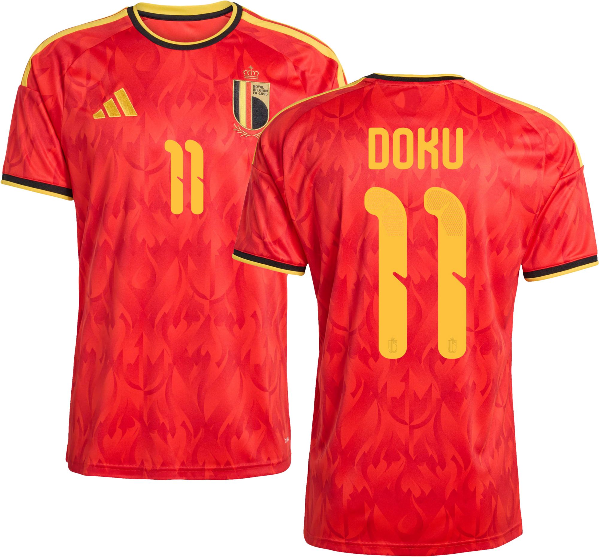 adidas Adult Belgium Jeremy Doku #11 2026 Home Replica Jersey