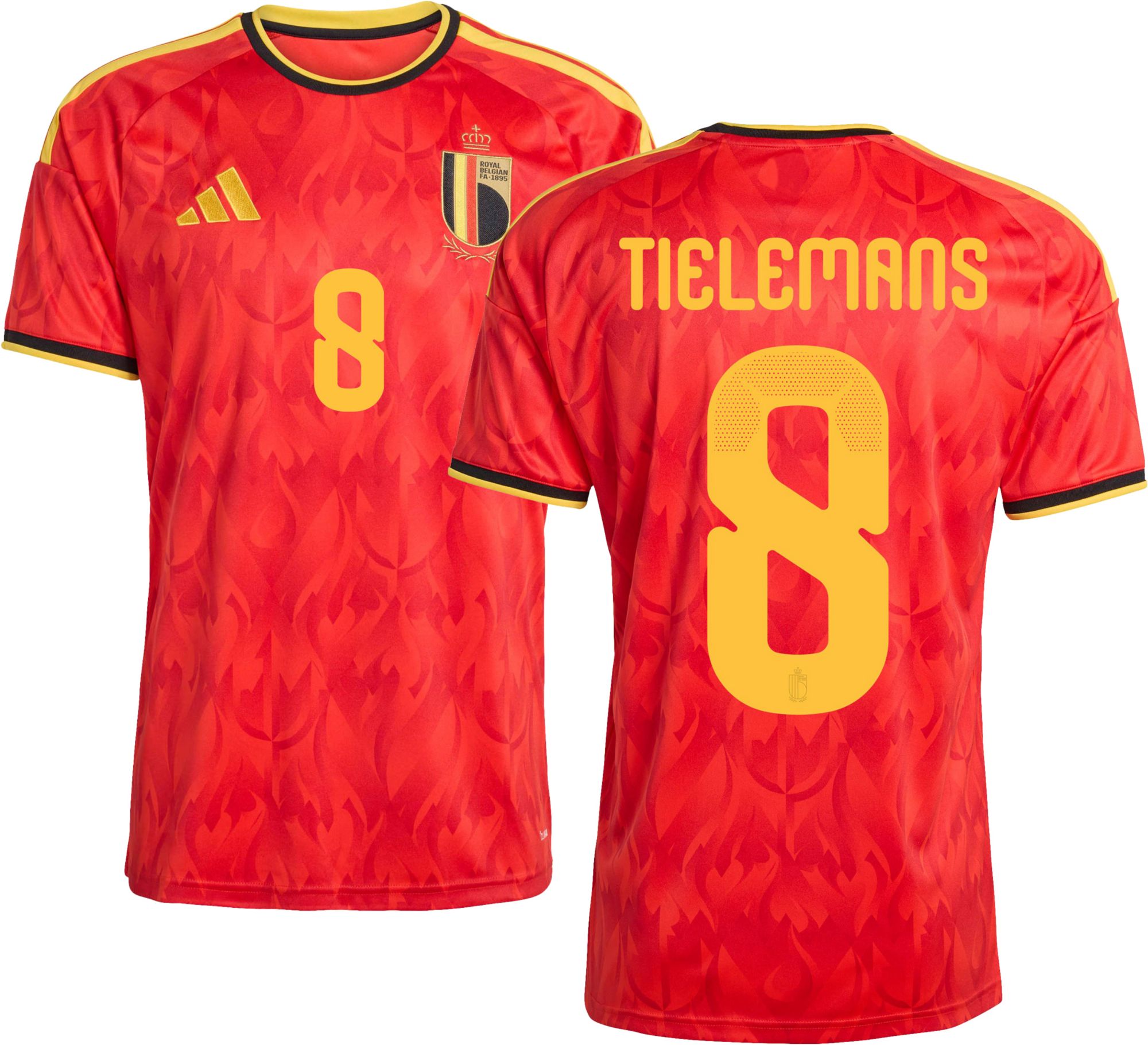 adidas Adult Belgium Youri Tielemans #8 2026 Home Replica Jersey