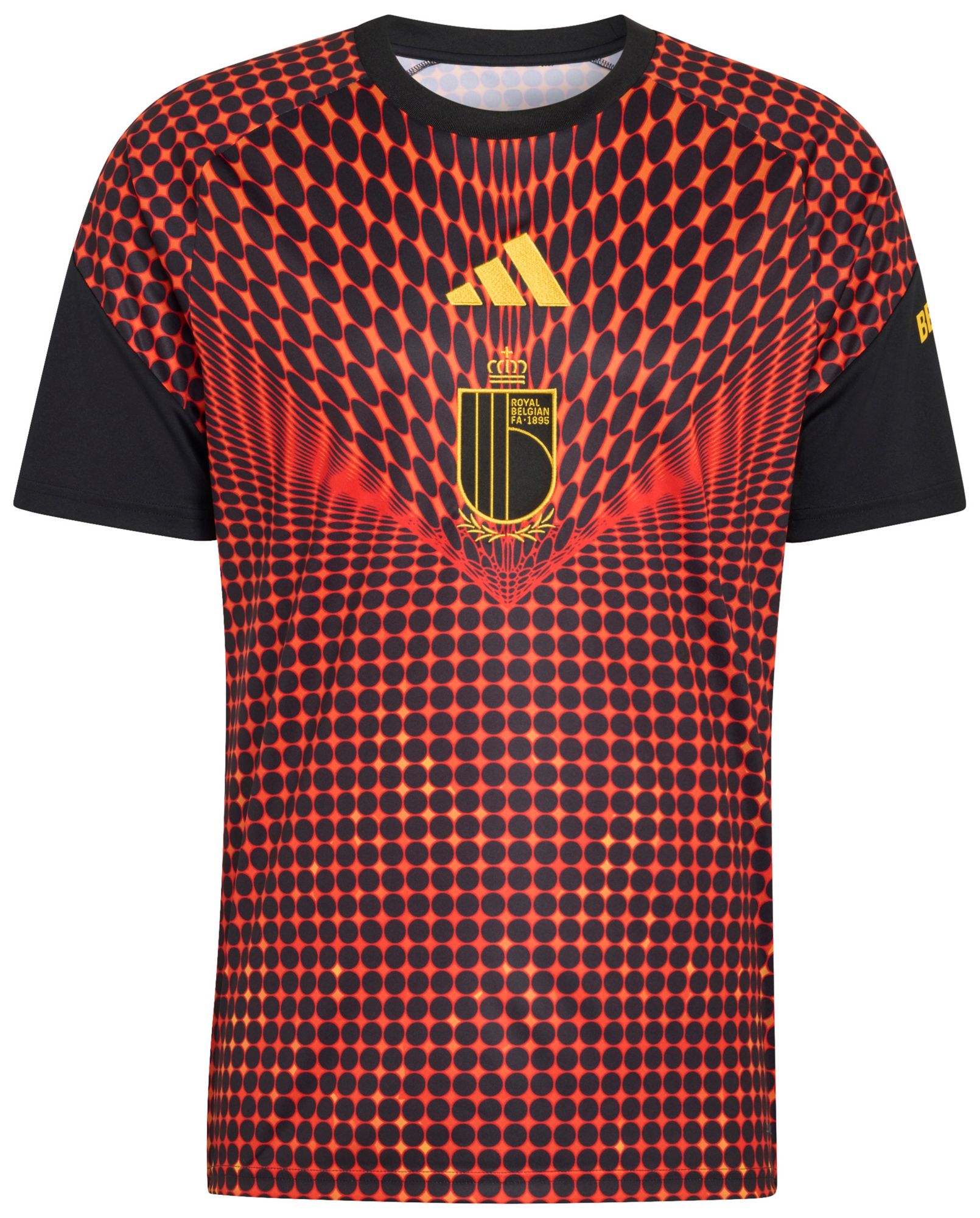 adidas Adult Belgium Black 2026 Home Prematch Jersey
