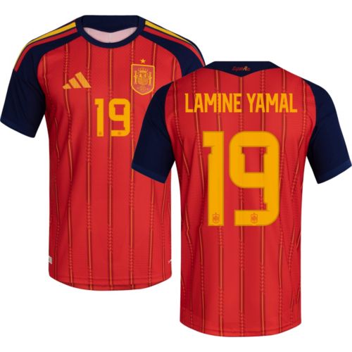 adidas Adult Lamine Yamal #19 Spain 2026 Off White Away Authentic