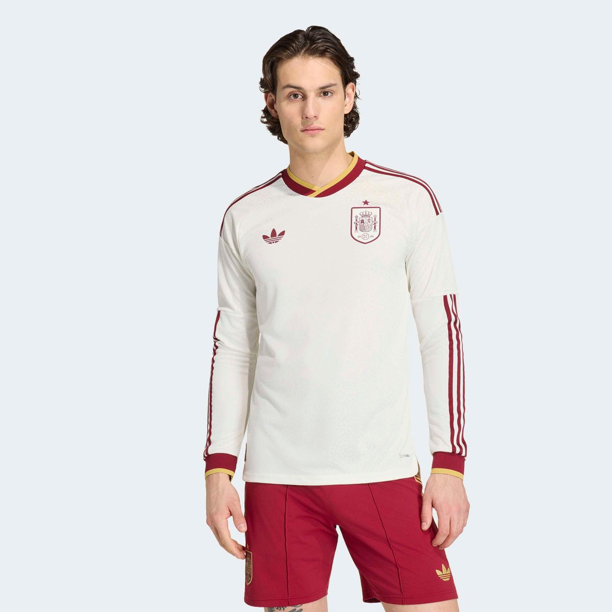 adidas Adult Lamine Yamal #19 Spain 2026 Off White Away Authentic