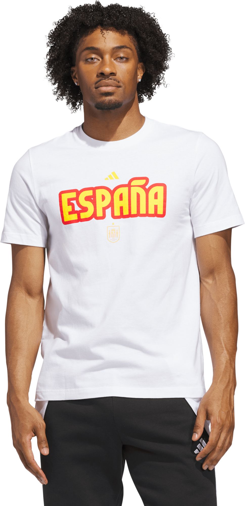 adidas Adult Spain 2026 Home Jersey Hook White T-Shirt