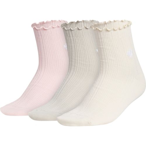 adidas Original's Ruffle Quarter Socks - 3 Pack