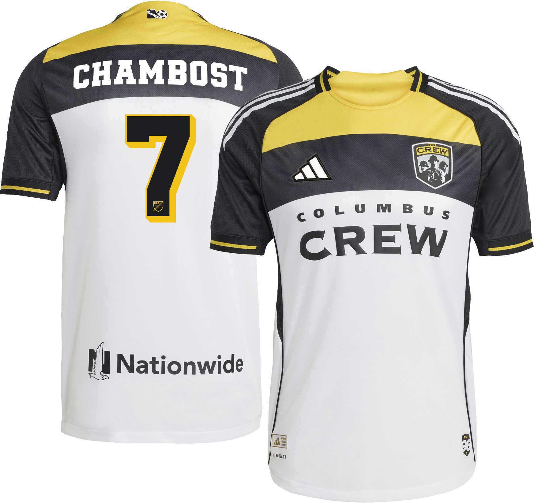 adidas Adult Columbus Crew Dylan Chambost #7 2025 Third Authentic Jersey