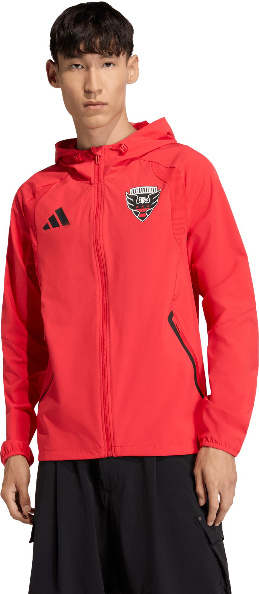adidas Adult D.C. United Red 2026 Home Travel Full-Zip Jacket