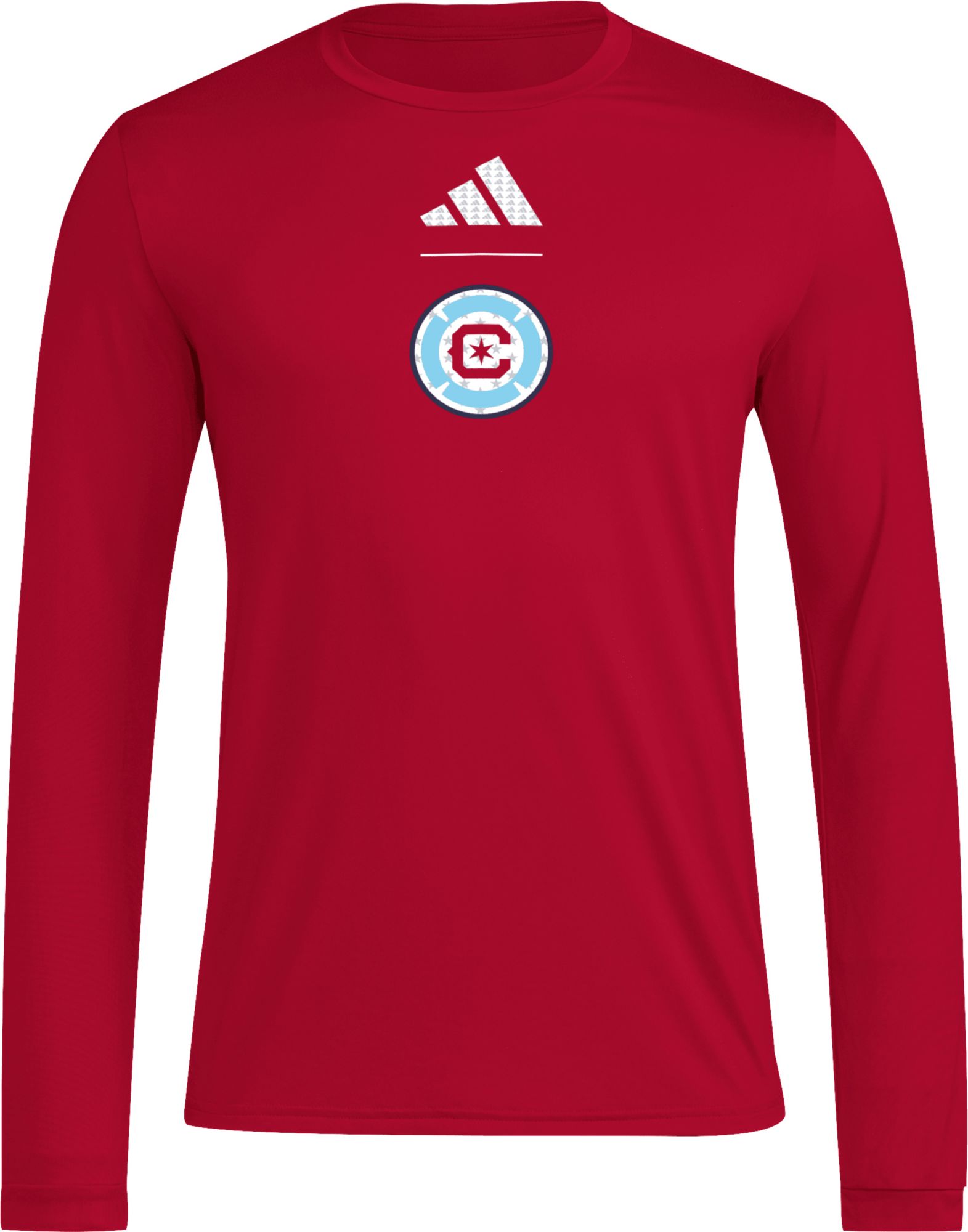 adidas Adult Chicago Fire 2026 Primary Long Sleeve Shirt