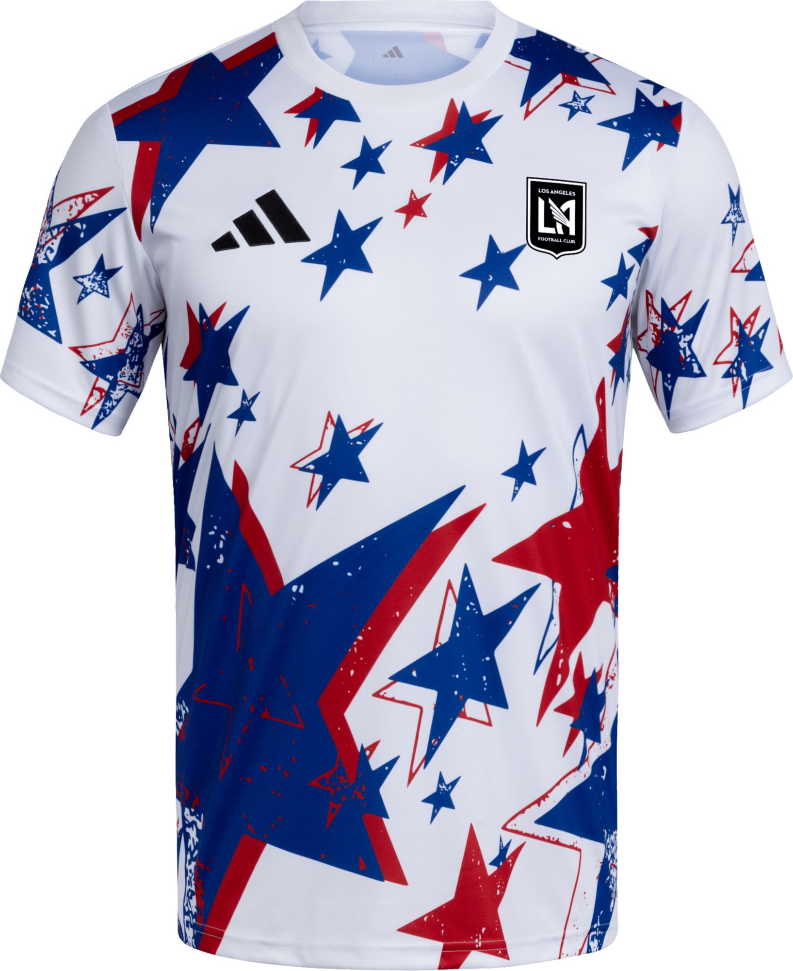 adidas Adult Los Angeles FC 2026 White Americana Prematch Jersey