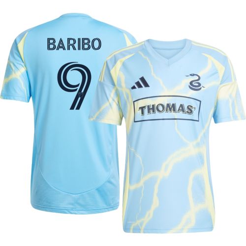 adidas Adult Philadelphia Union Mikael Uhre #7 Light Blue Away