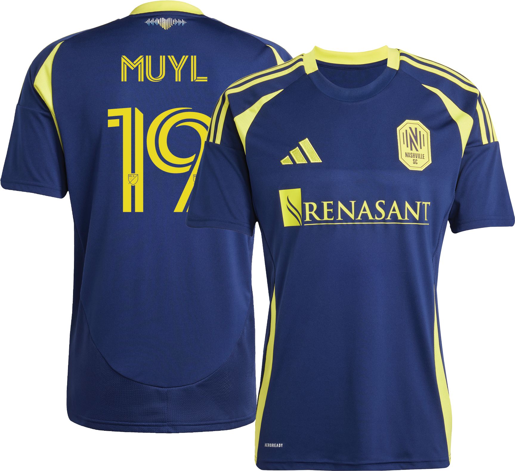 adidas Adult Nashville SC Alex Muyl #19 2025 Secondary Replica Jersey