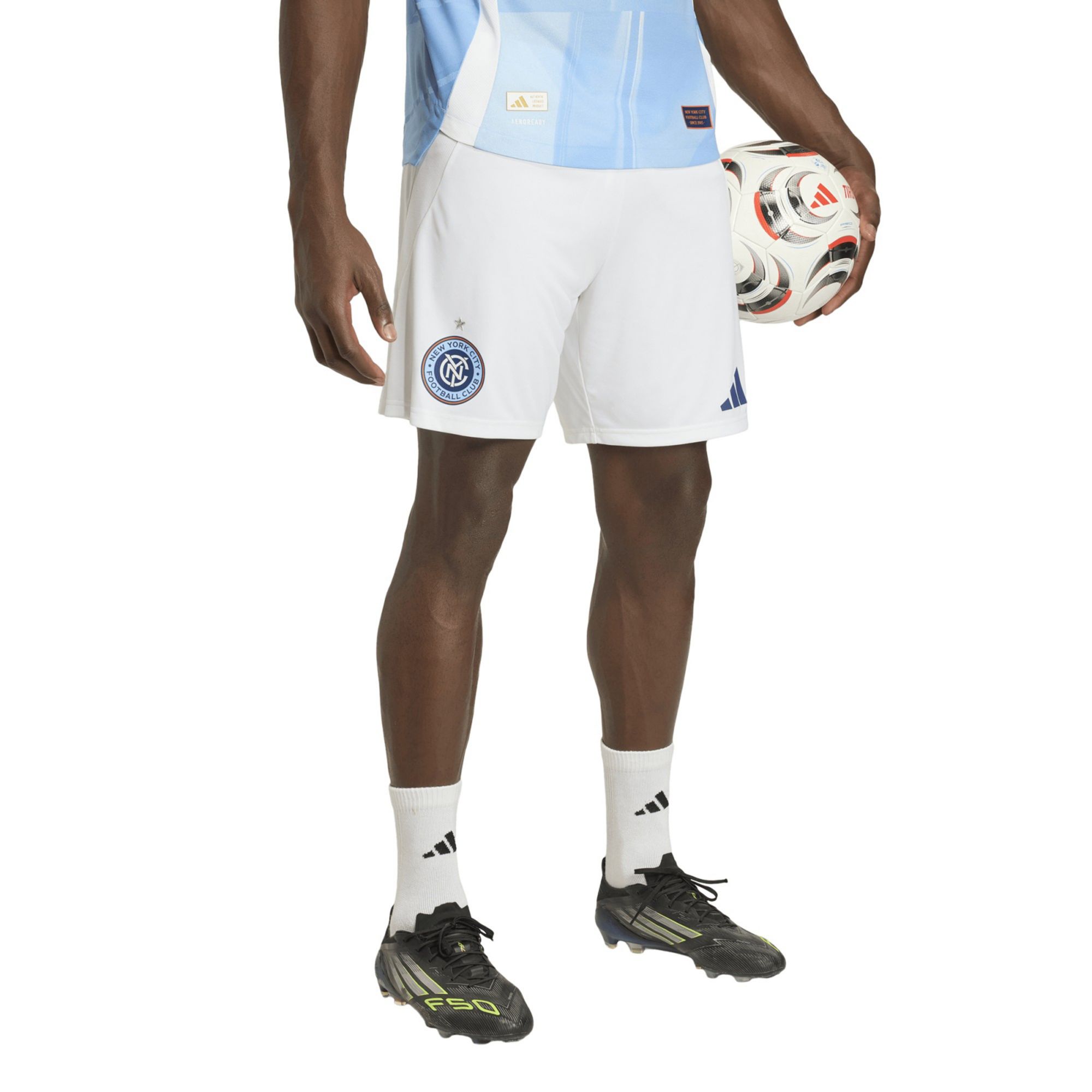 adidas Adult 2026 New York City FC Light Blue Home Authentic Shorts