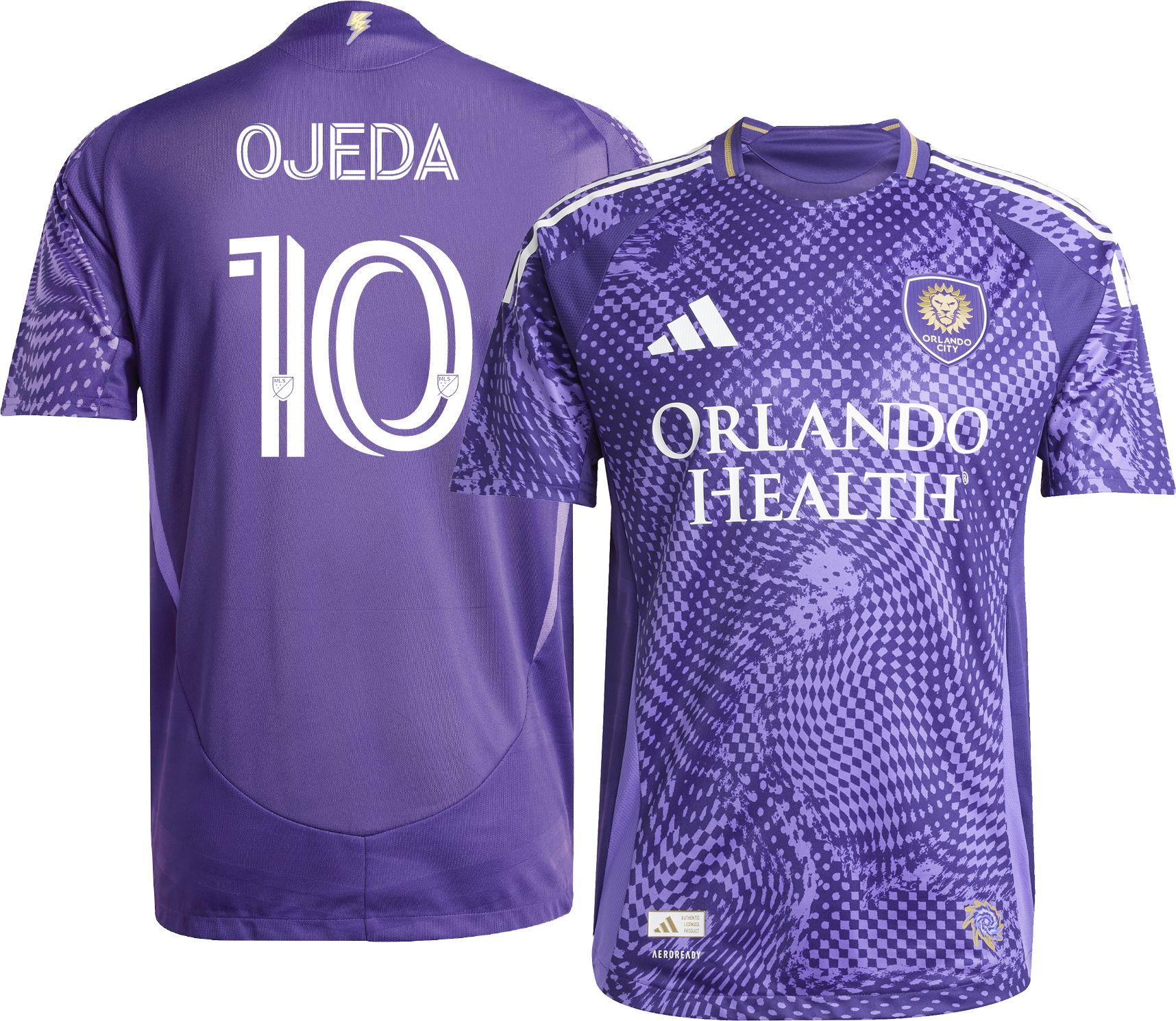 adidas Adult Orlando City Martin Ojeda #10 2025 Primary Authentic Jersey