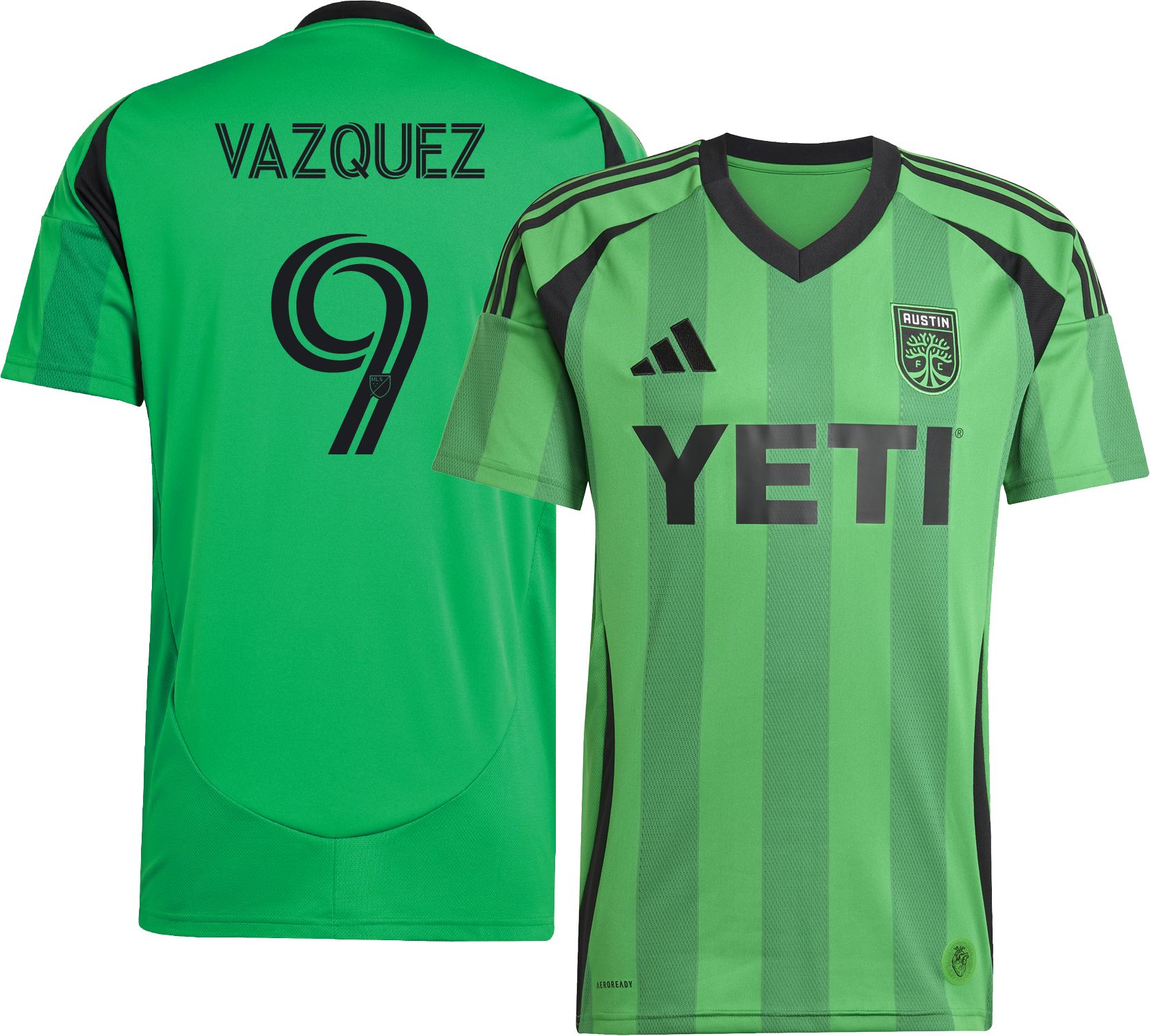 adidas Adult Austin FC Brandon Vazquez #9 2025 Primary Authentic Jersey