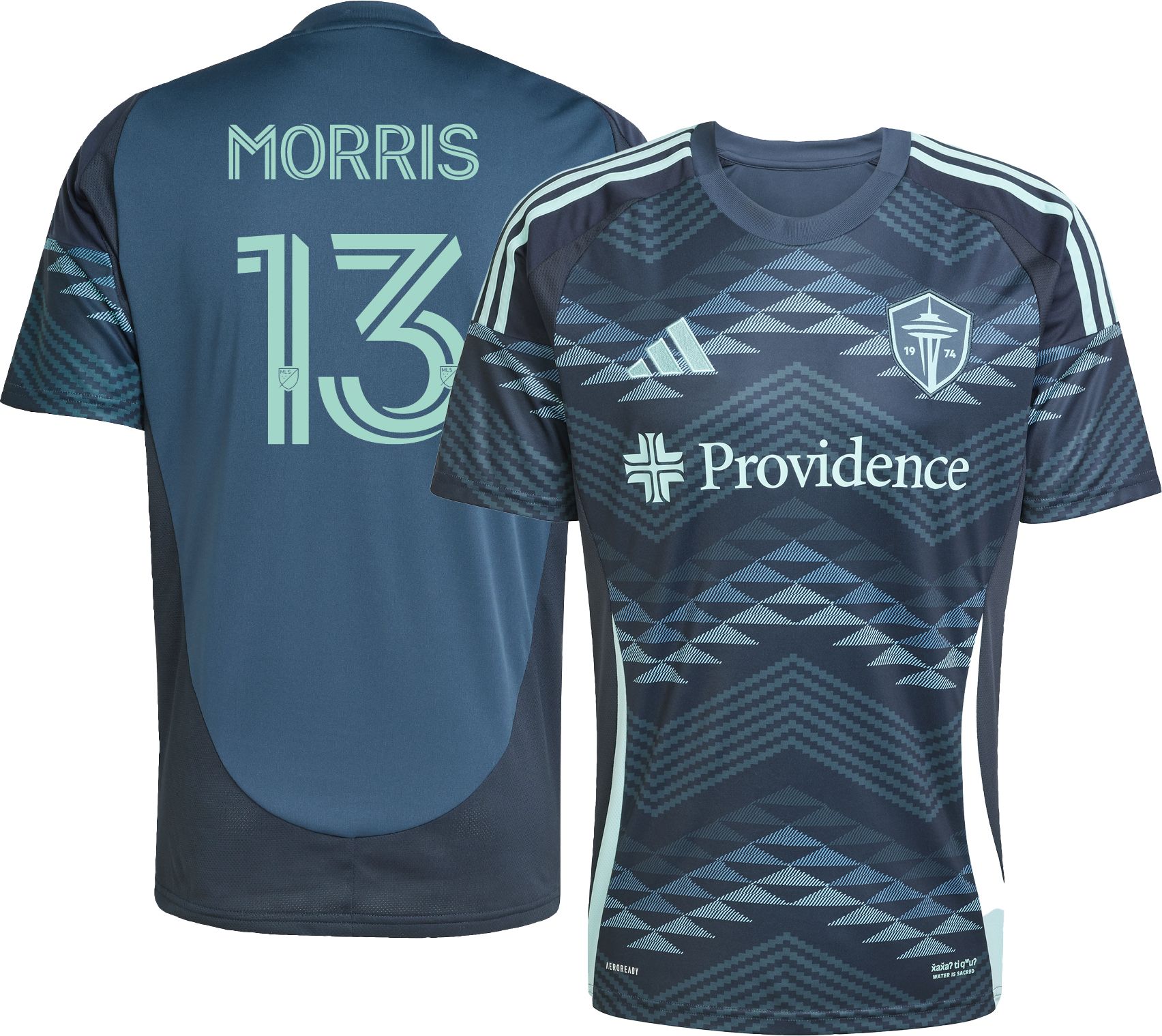 adidas Adult Seattle Sounders FC Jordan Morris #13 2025 Secondary Replica Jersey
