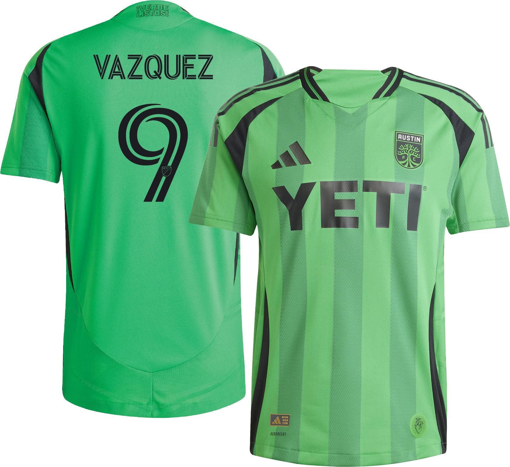 adidas Adult Austin FC Brandon Vazquez #9 2025 Primary Authentic Jersey
