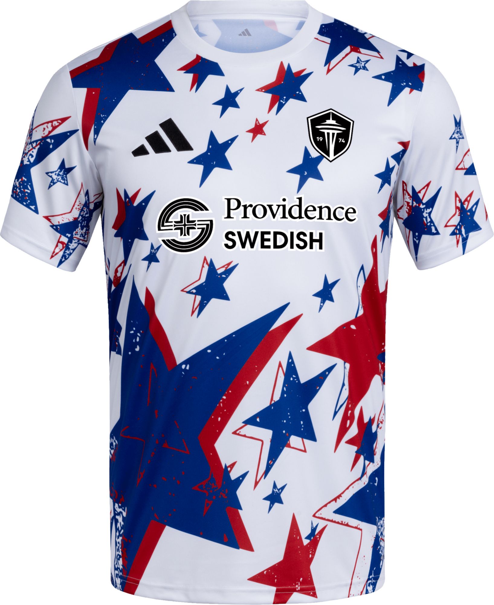 adidas Adult Seattle Sounders 2026 White Americana Prematch Jersey